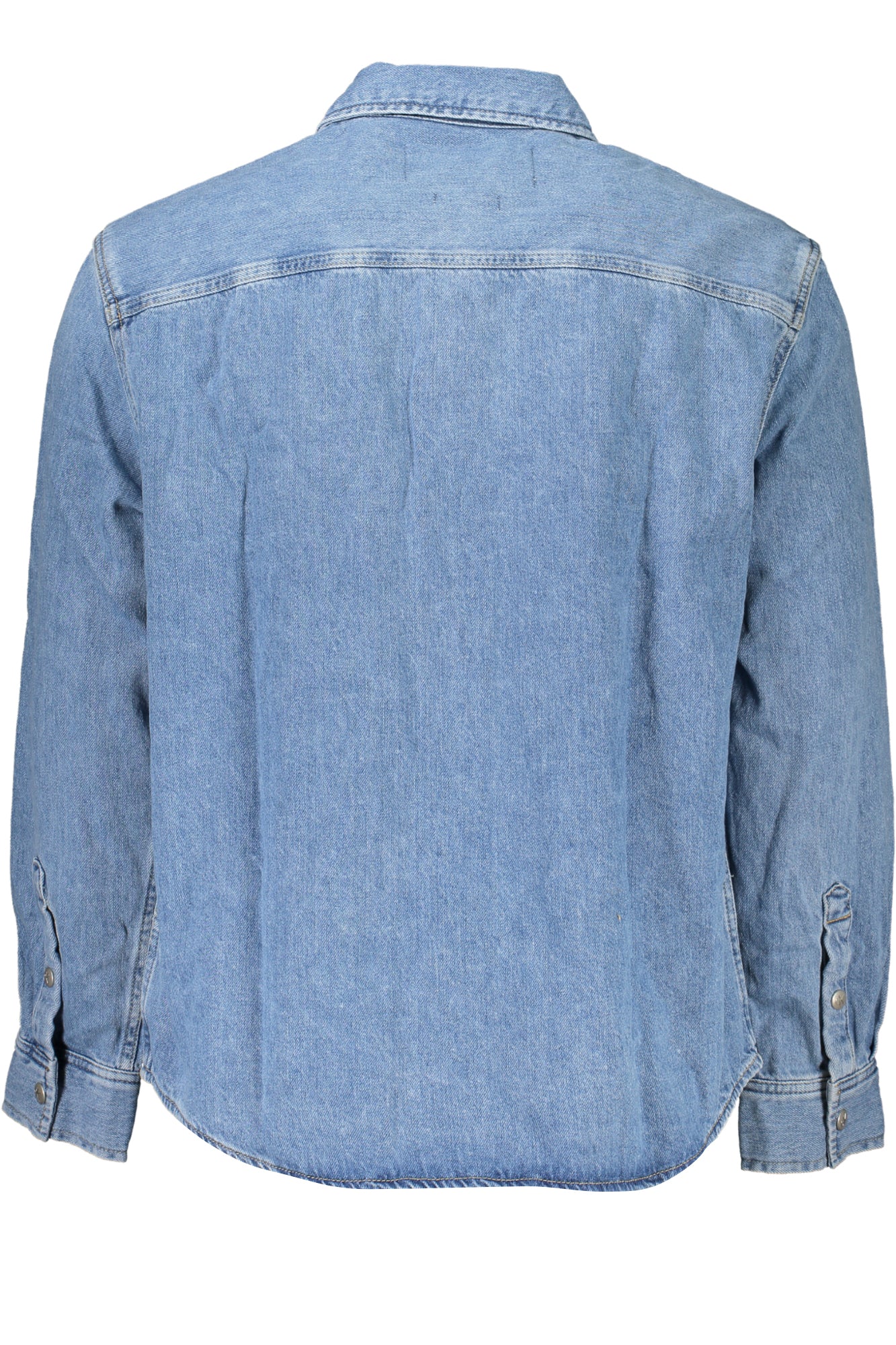 Men's blue long sleeve shirt