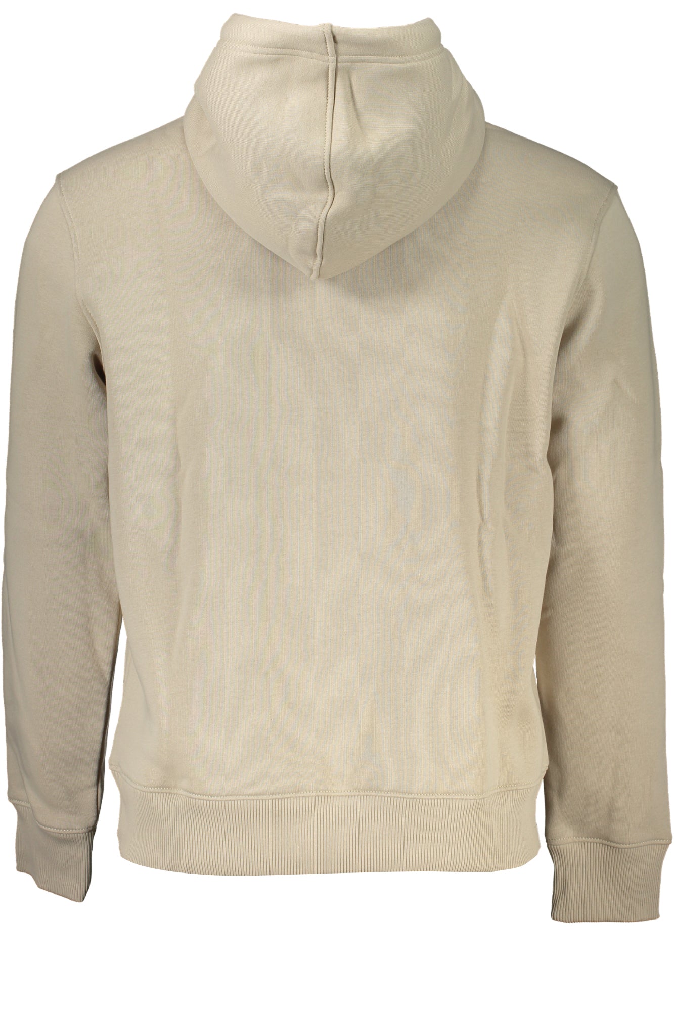 Men's beige zipless sweatshirt