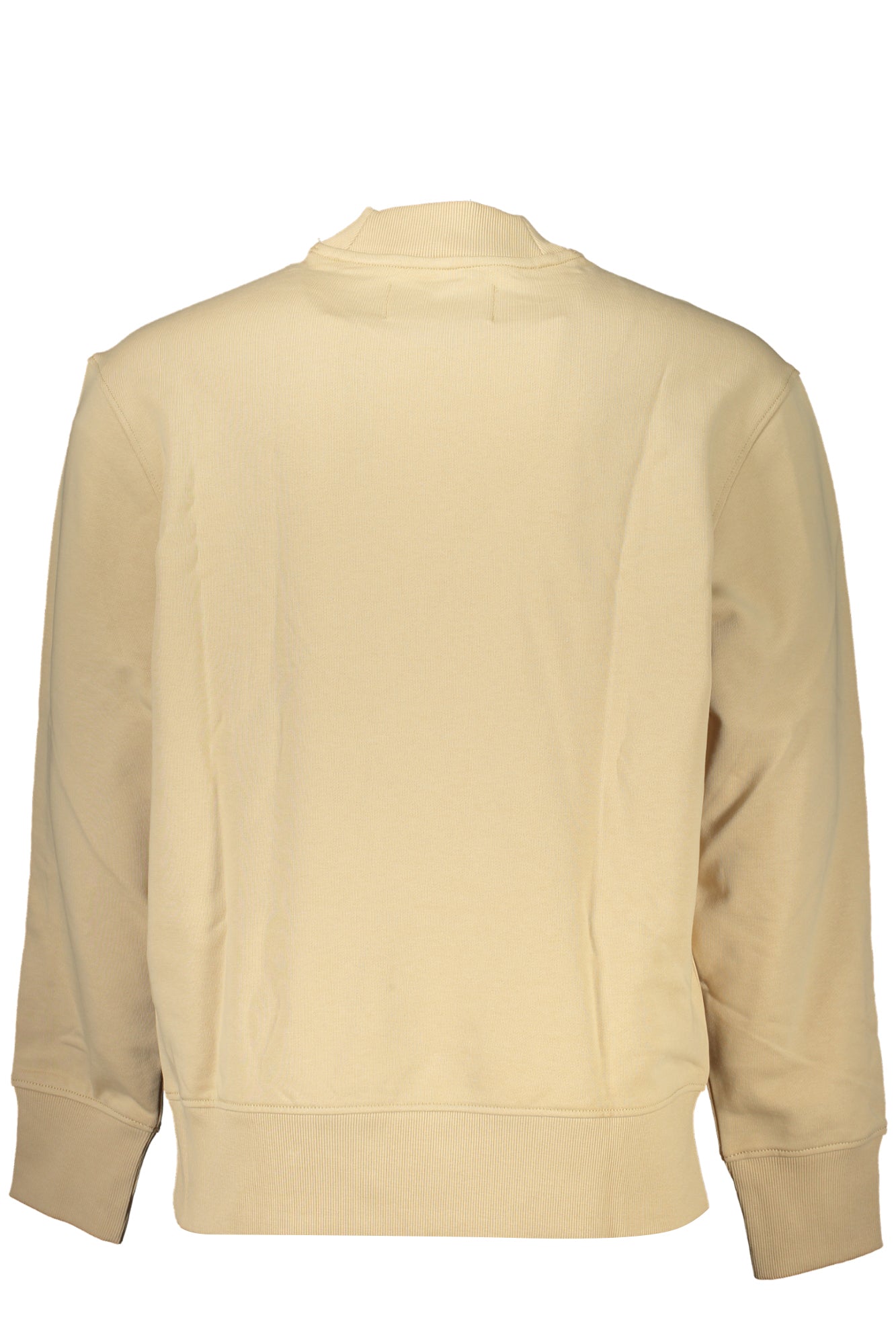 Men's beige zipless sweatshirt