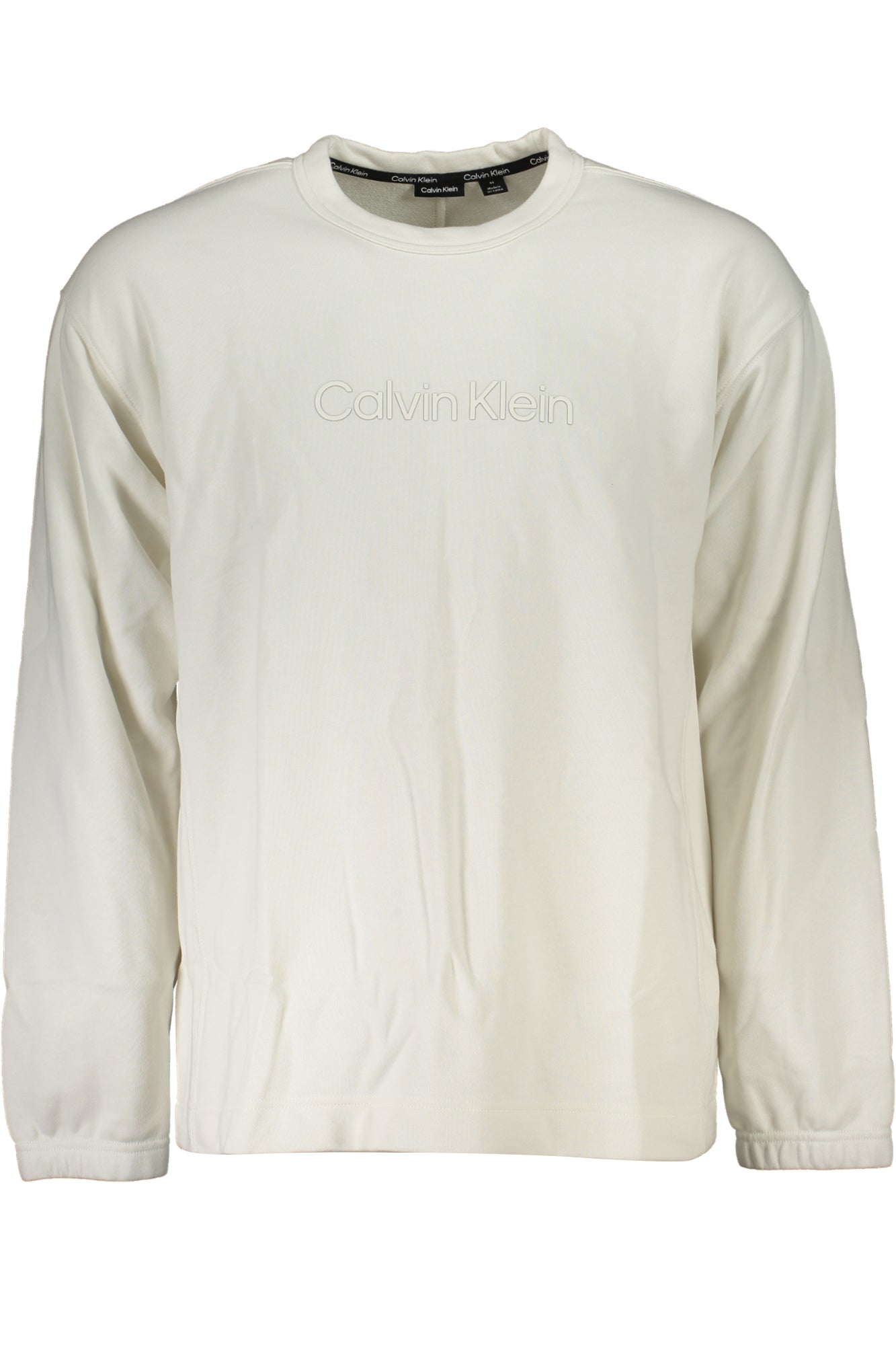 CALVIN KLEIN CALVIN KLEIN MEN'S BROWN ZIPLESS SWEATSHIRT - Bianco