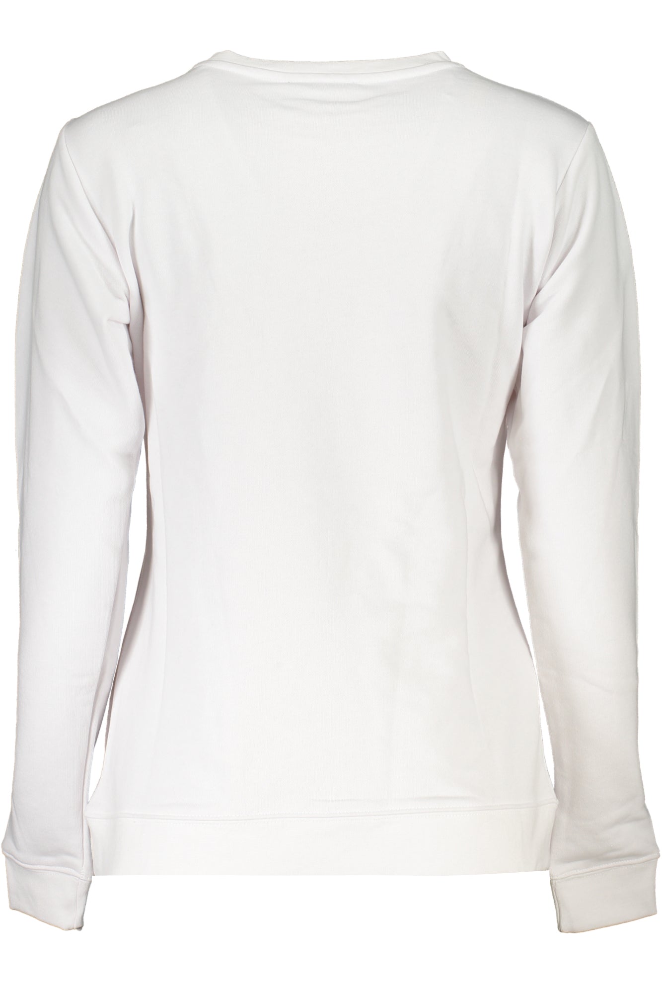 Women's white sweatshirt without zip