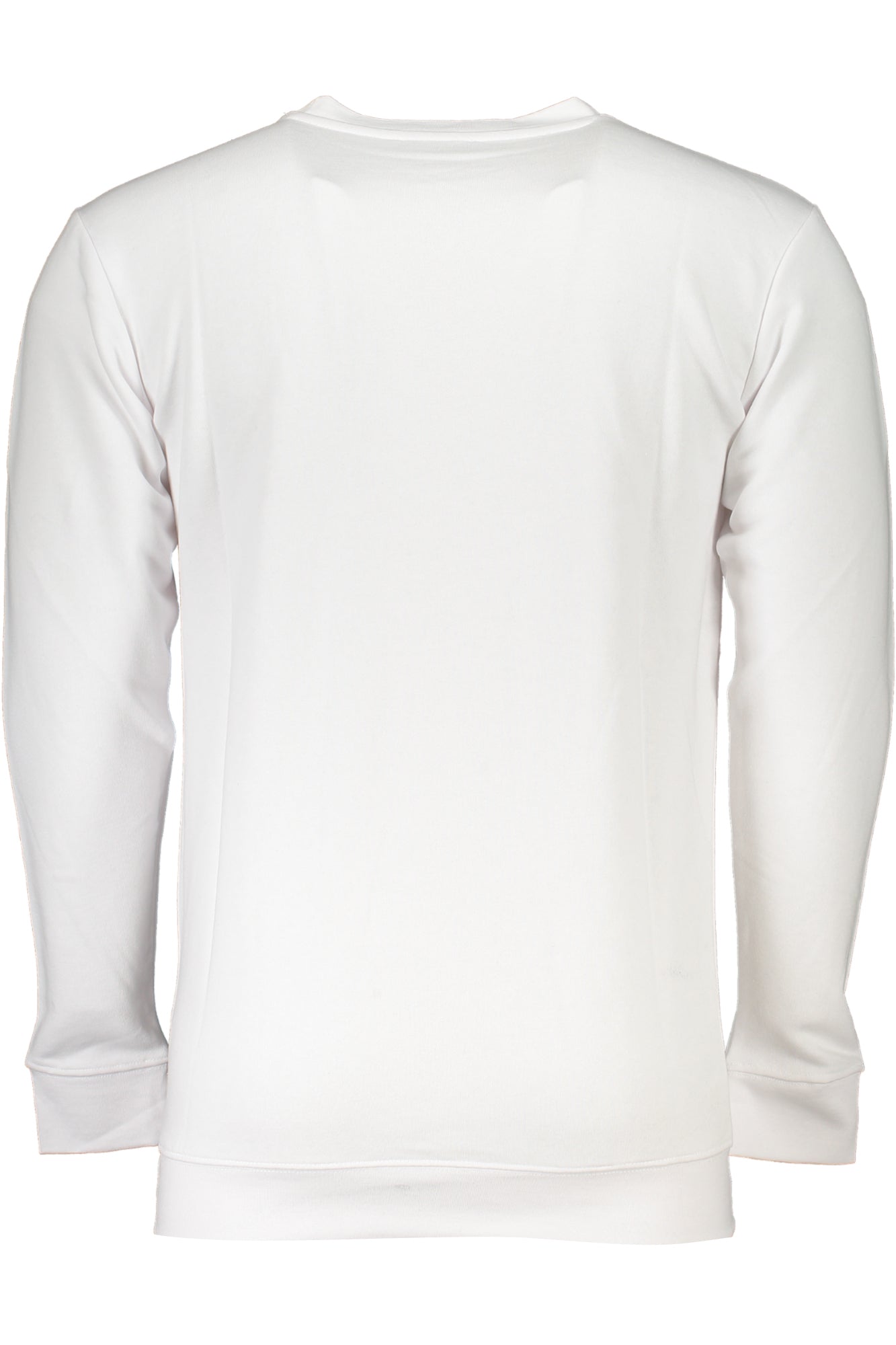 Men's white zipless sweatshirt