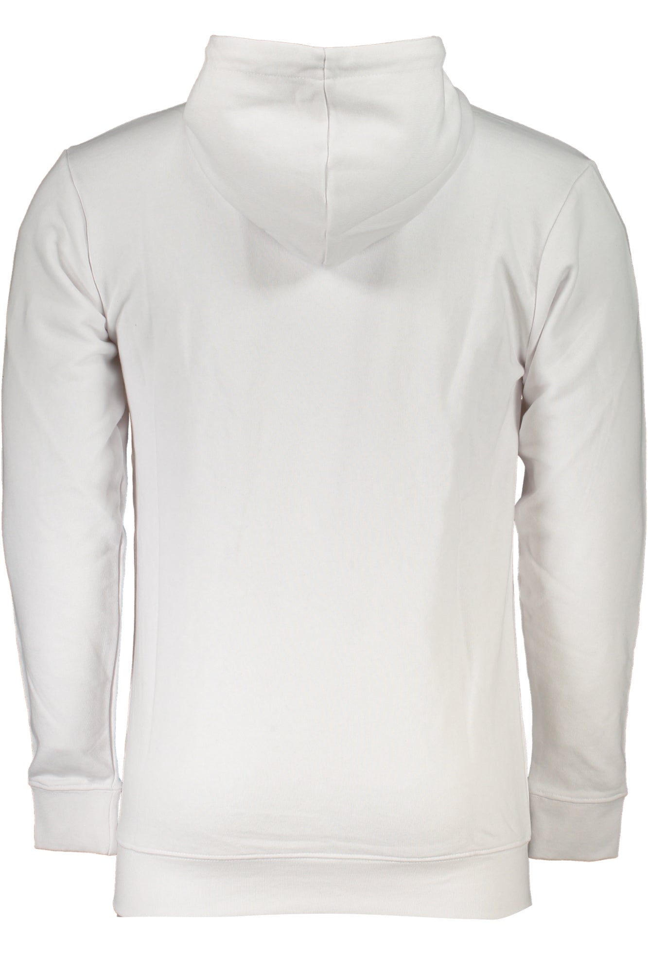 Men's white zipless sweatshirt