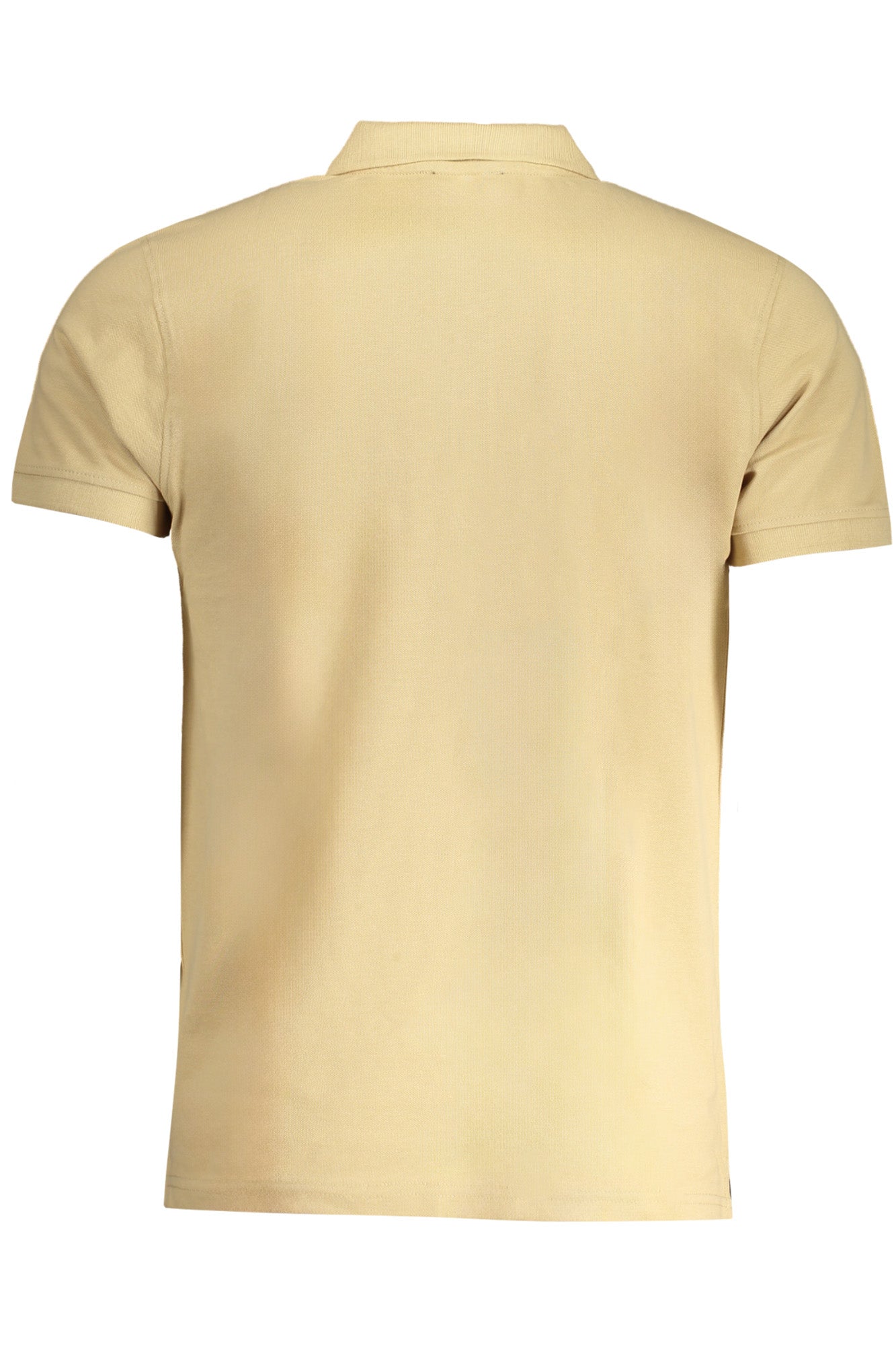 Men's short sleeved polo shirt beige