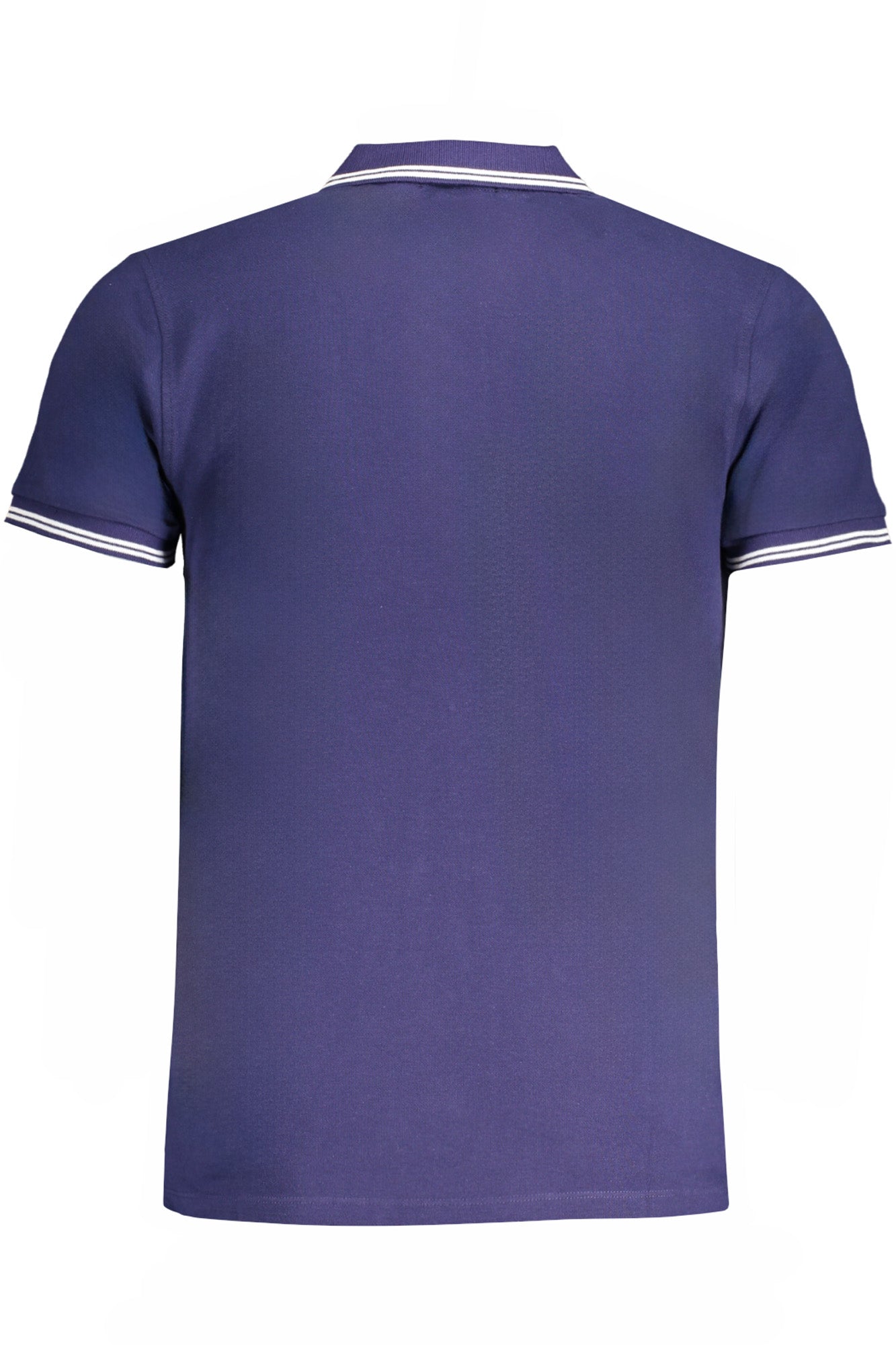Men's short sleeved polo shirt blue