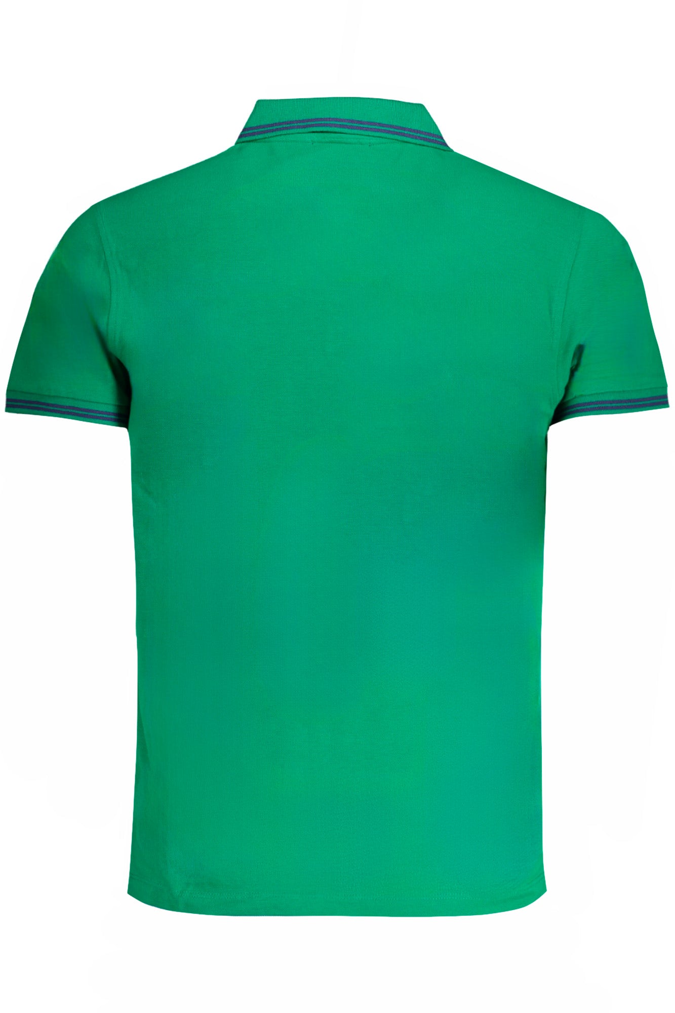 Men's green short sleeved polo shirt