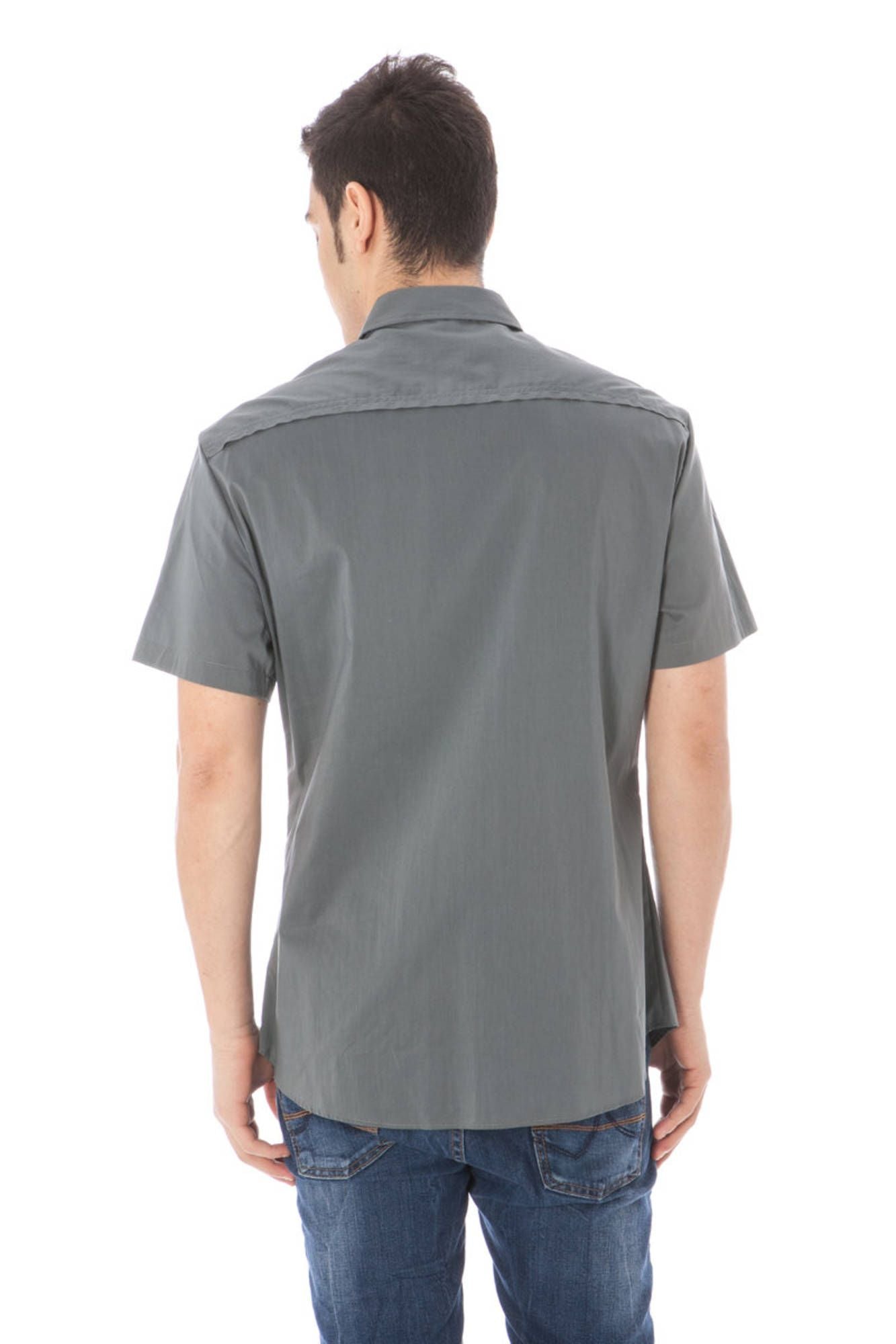 Short sleeve shirt for man gray