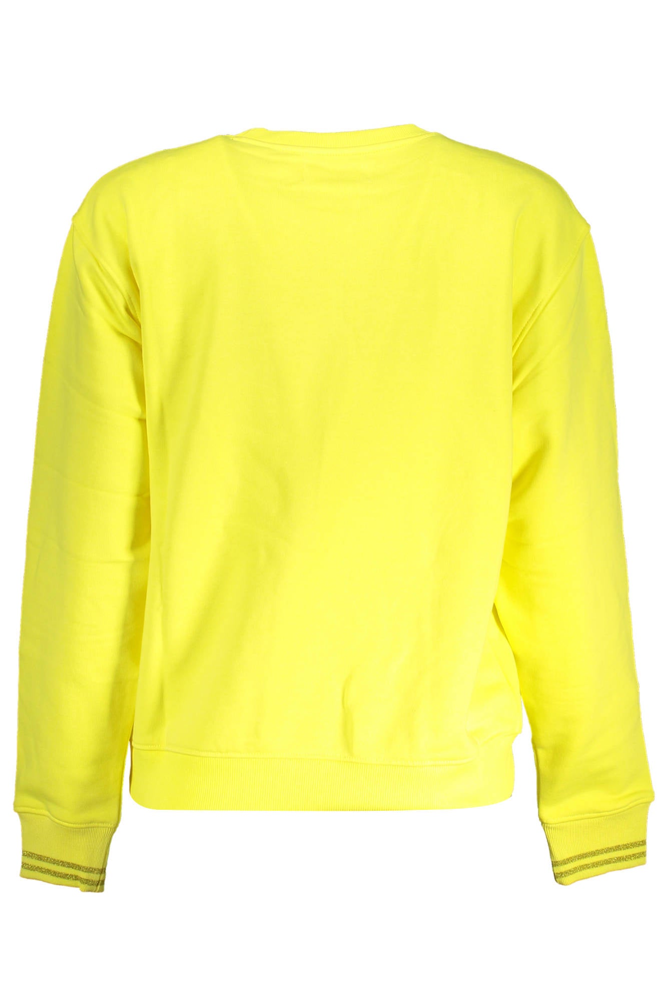 Sweatshirt without zip woman yellow