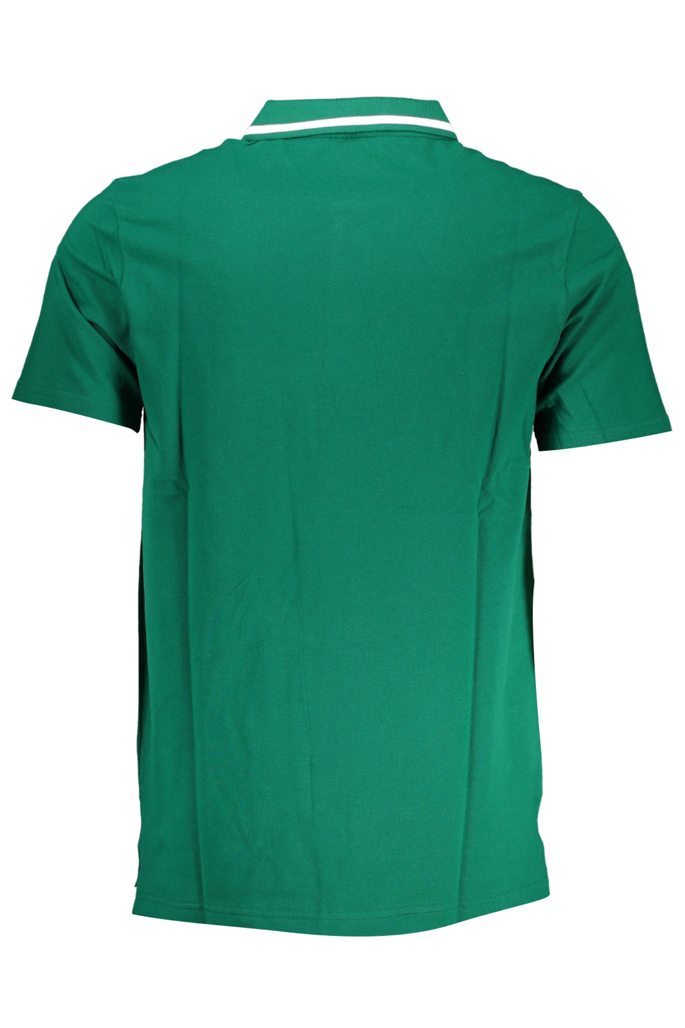 Men's green short sleeved polo shirt
