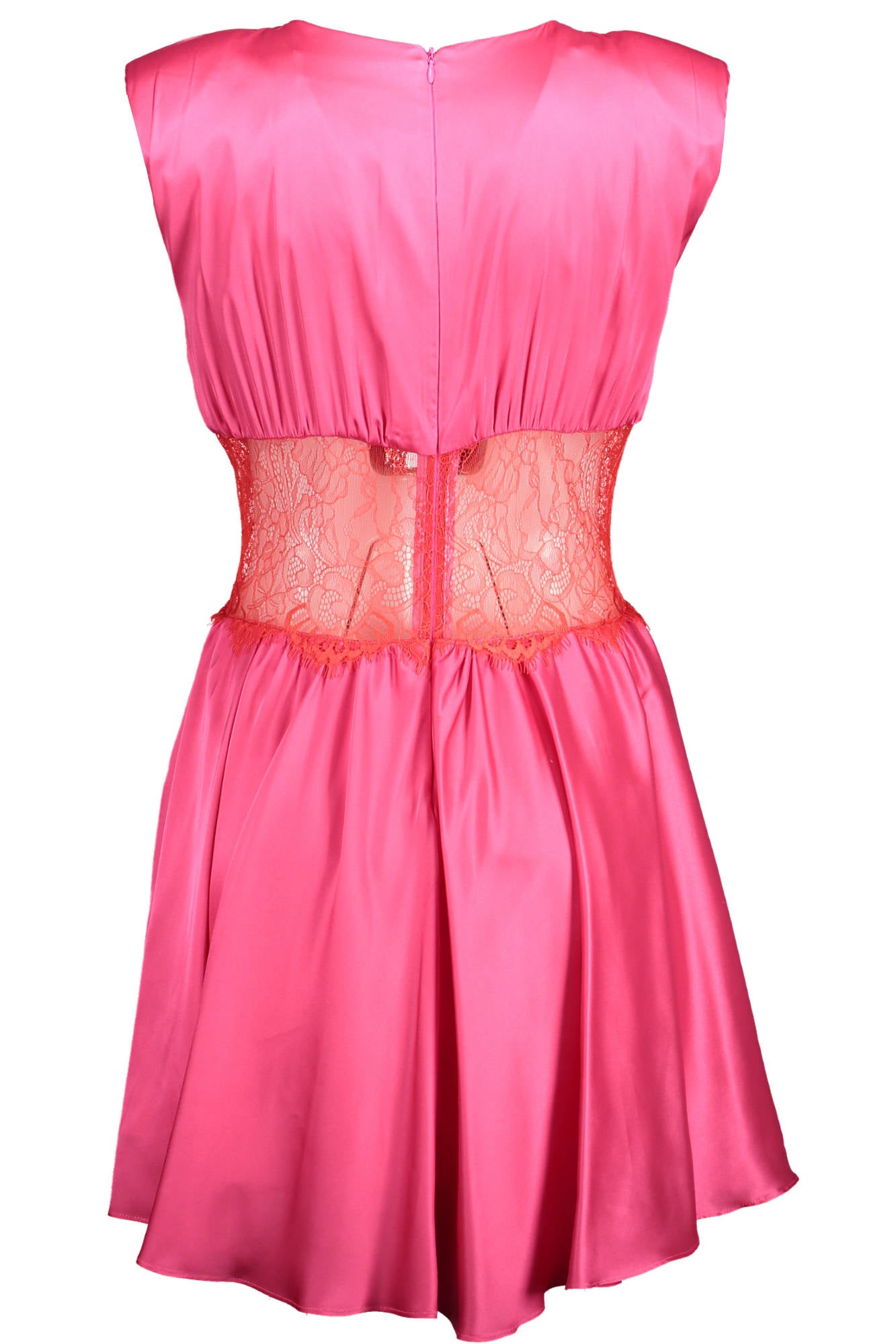 Pink woman short dress