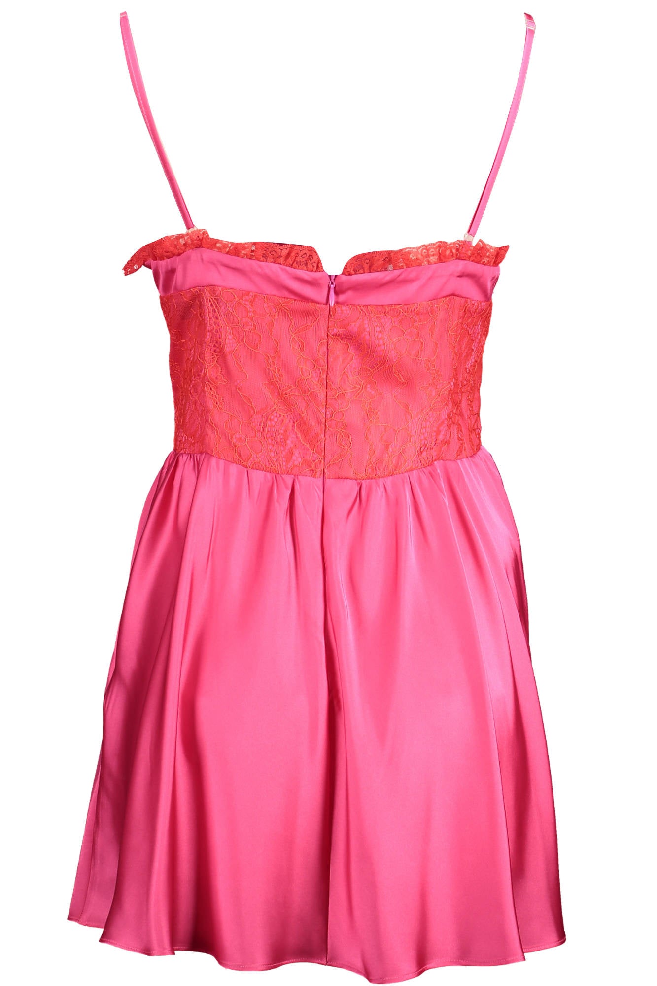 Pink woman short dress