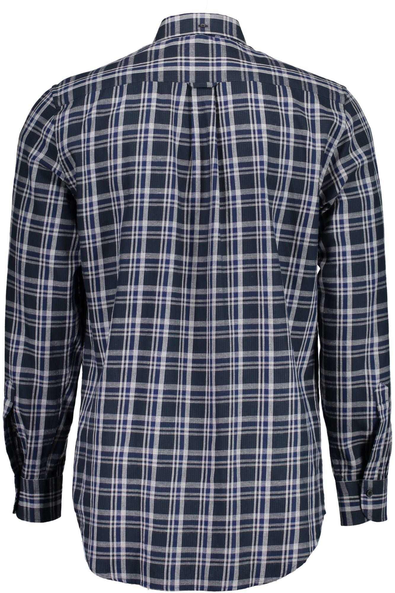 Men's blue long sleeve shirt