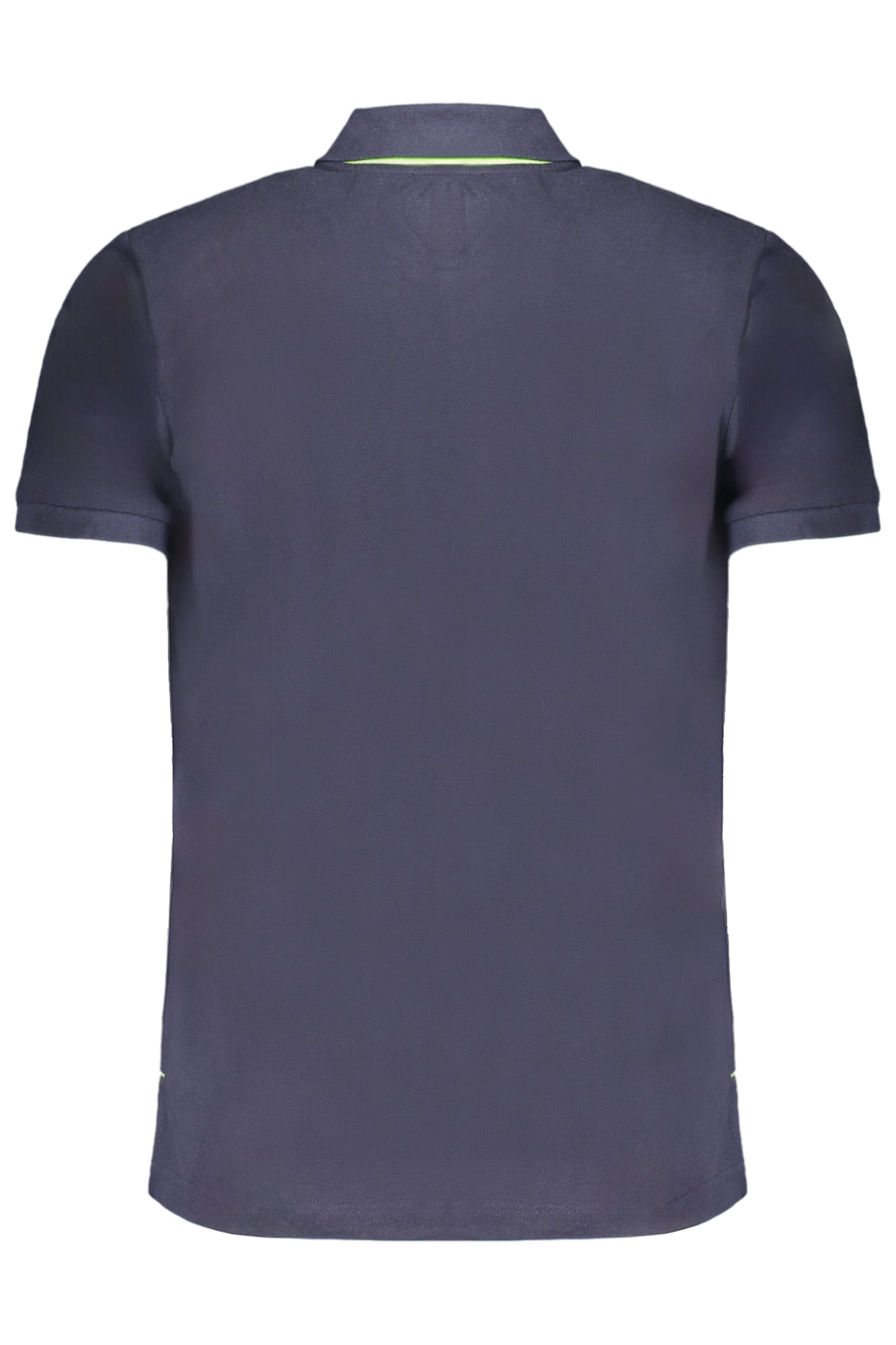 Men's short sleeved polo shirt blue