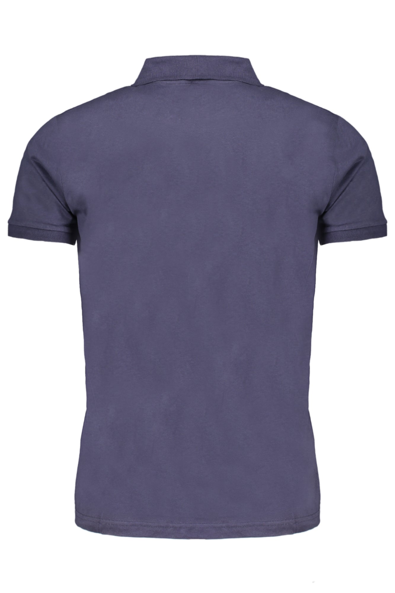 Men's short sleeved polo shirt blue