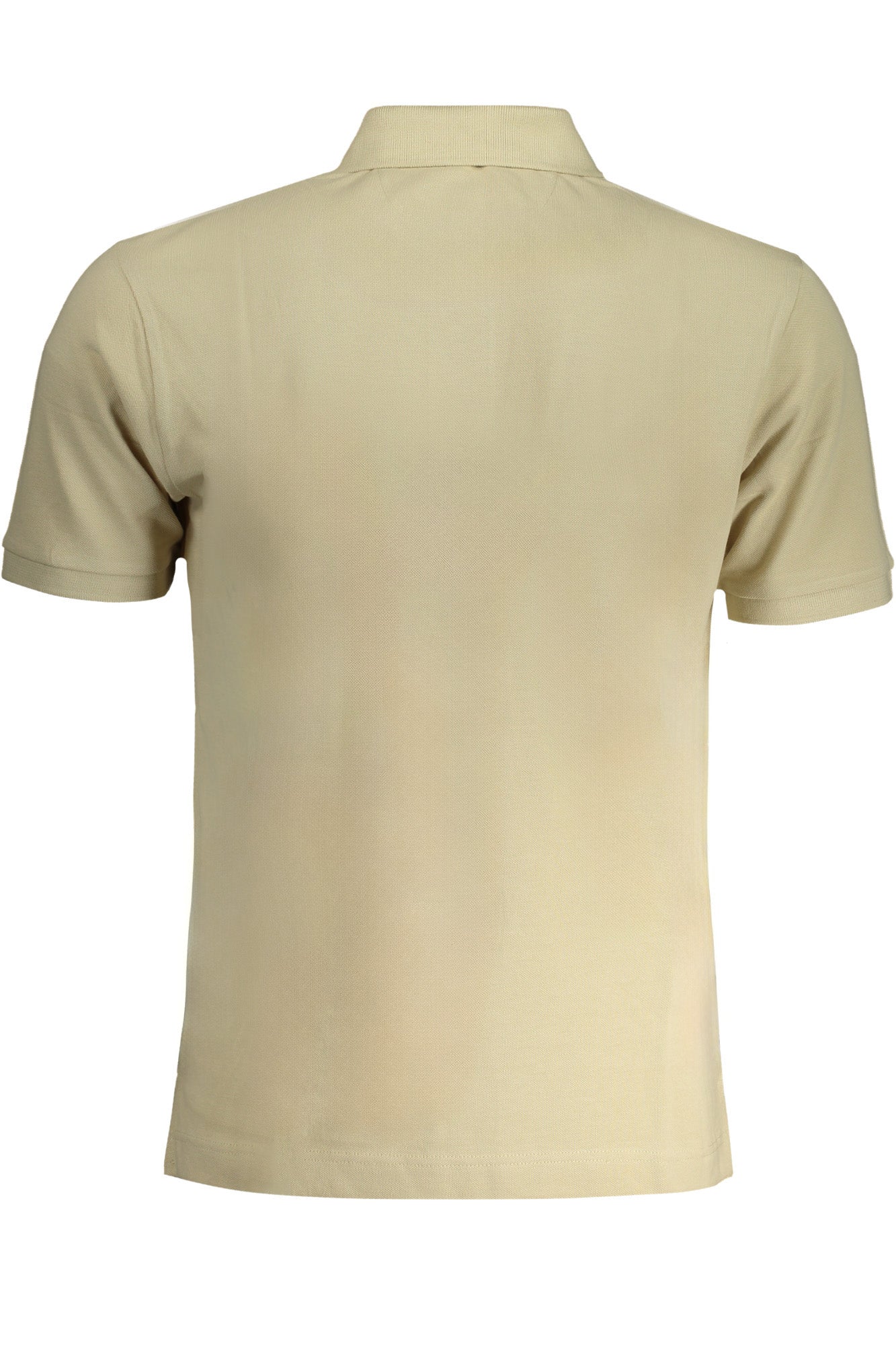 Men's short sleeved polo shirt beige