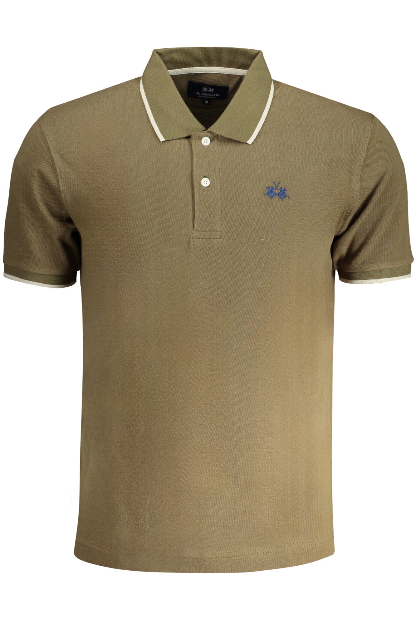 LA MARTINA LA MARTINA MEN'S BLUE SHORT SLEEVED POLO SHIRT - Verde