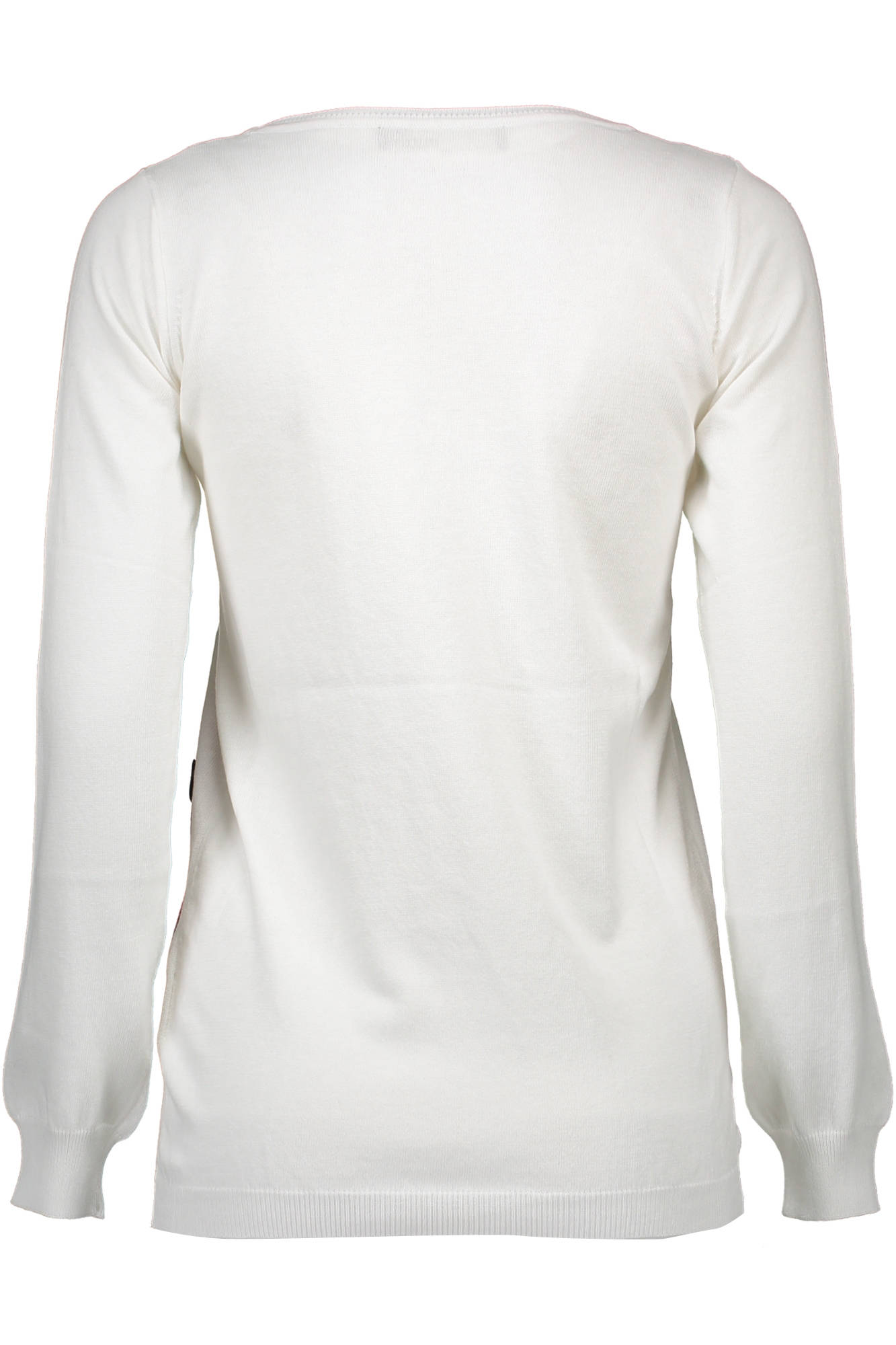 White woman sweater