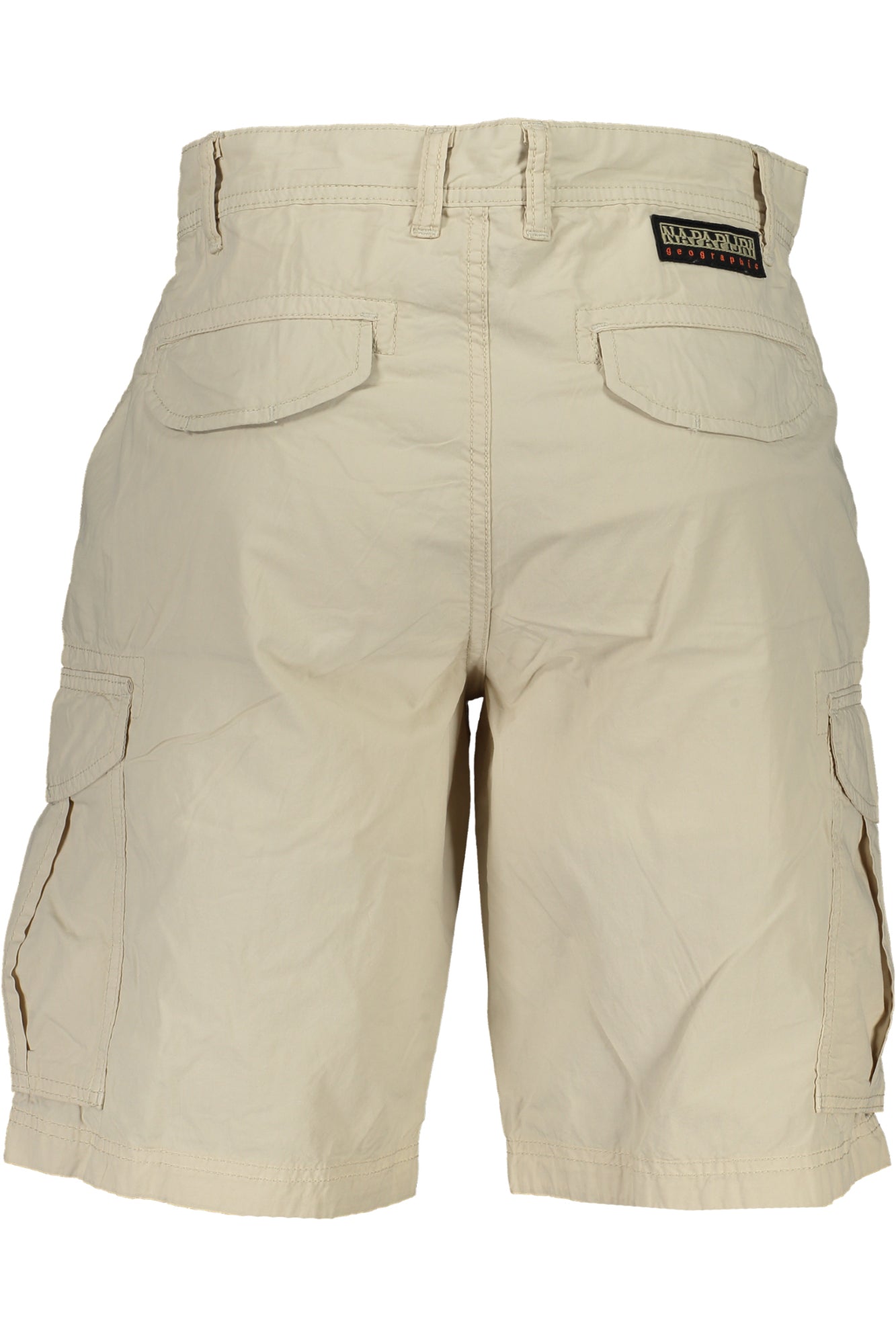 Men's beige bermuda pants