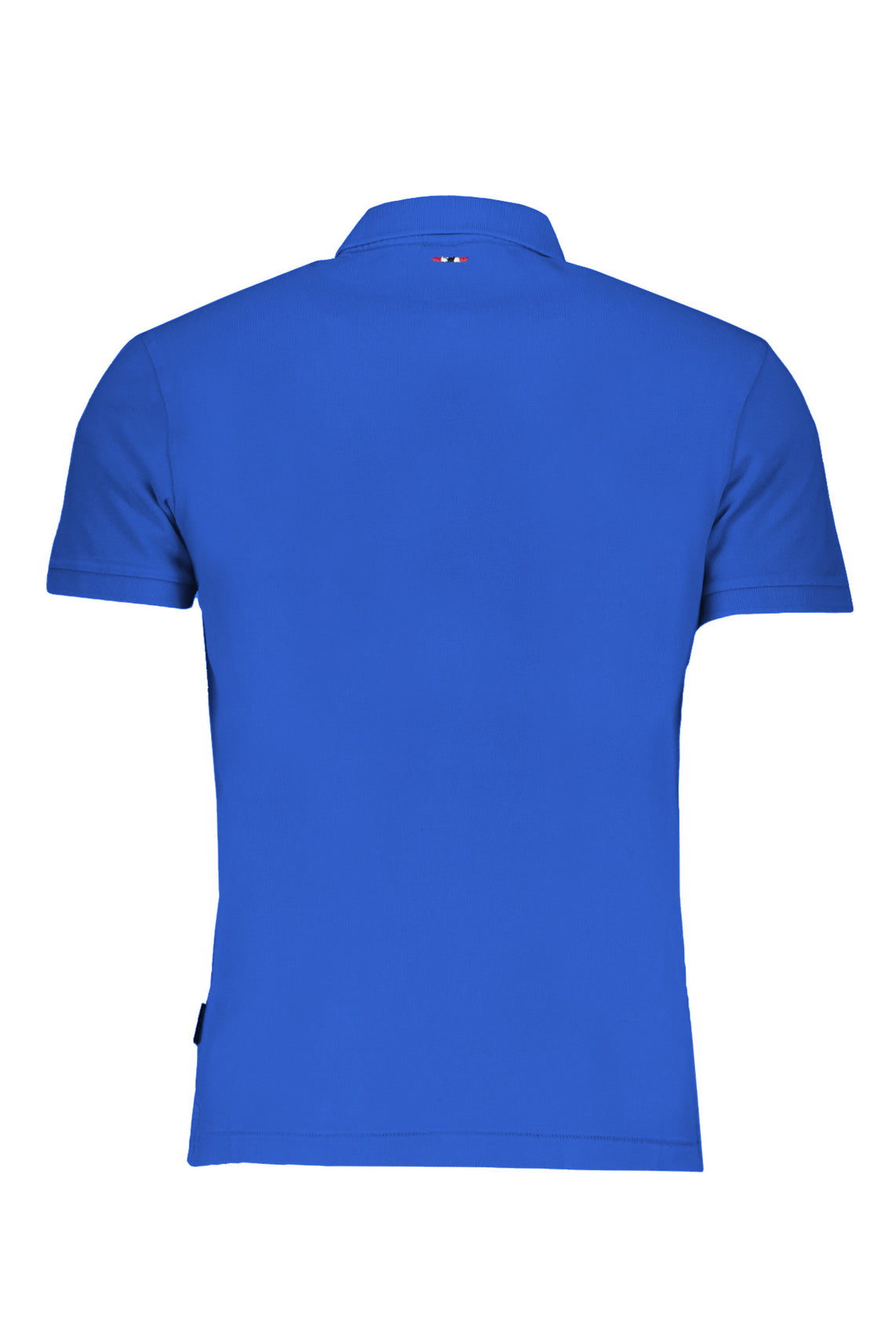 Men's short sleeved polo shirt blue