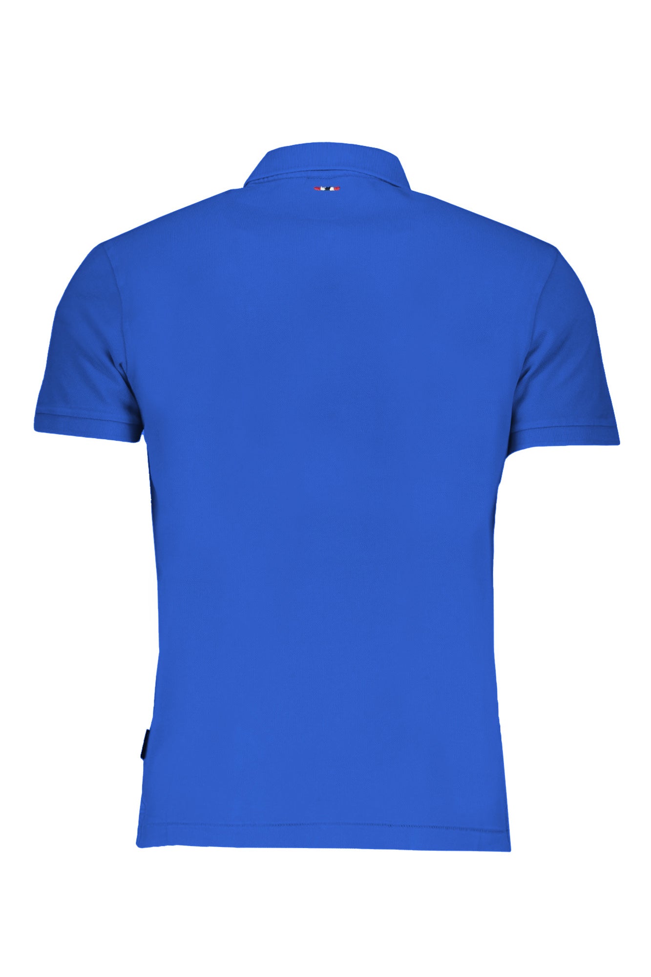 Men's short sleeved polo shirt blue
