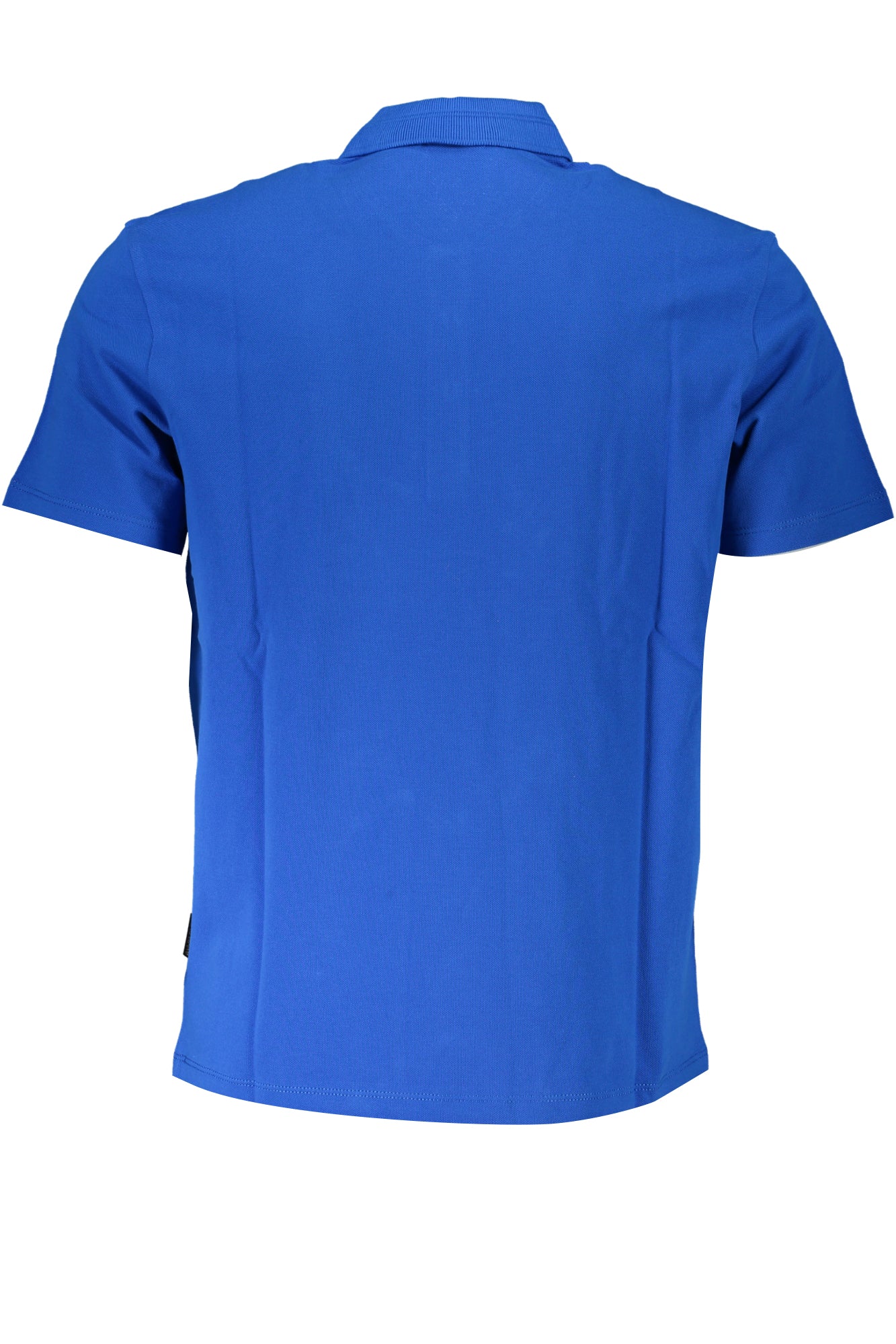 Men's short sleeved polo shirt blue