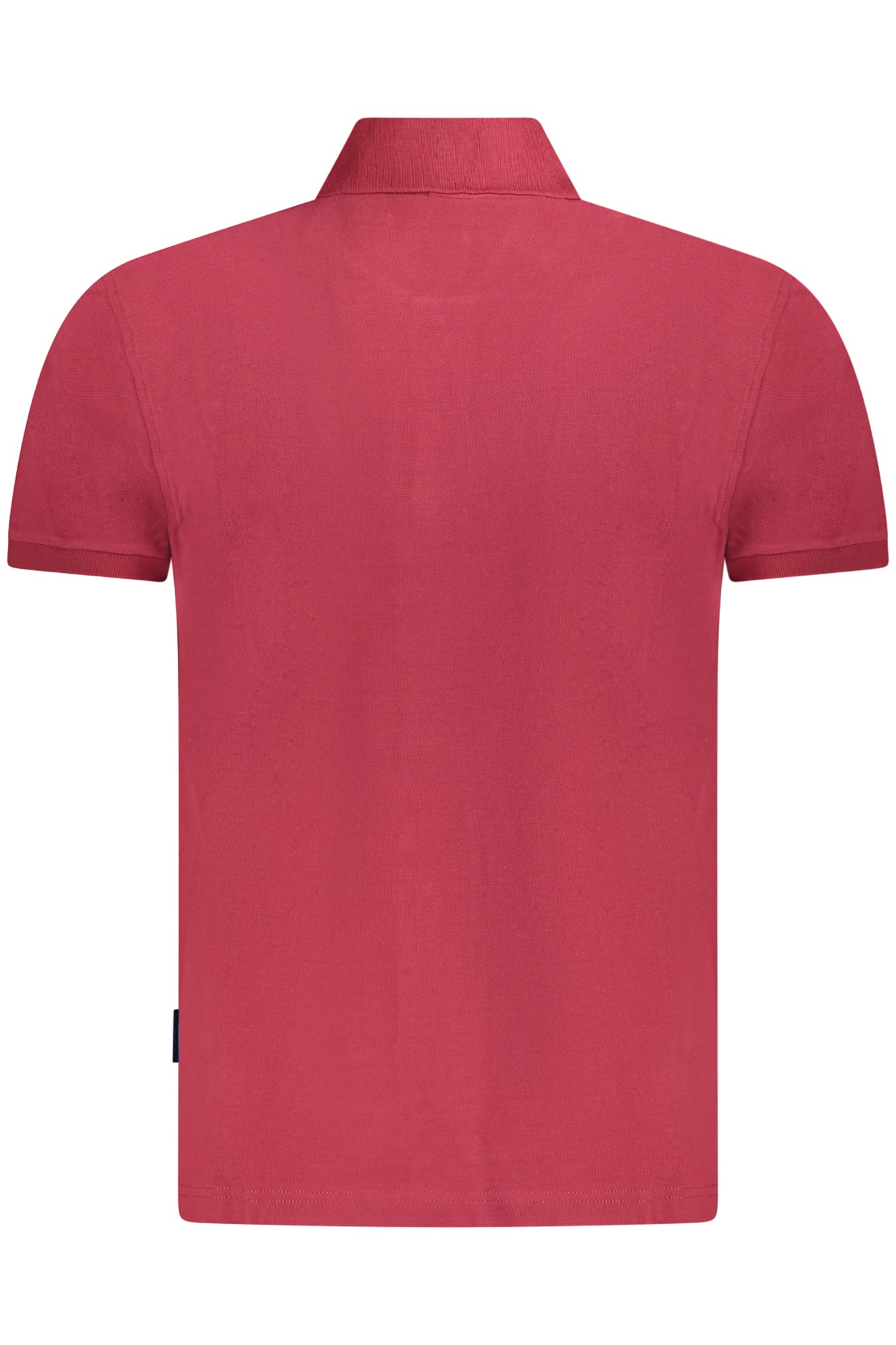Men's short sleeve polo shirt red
