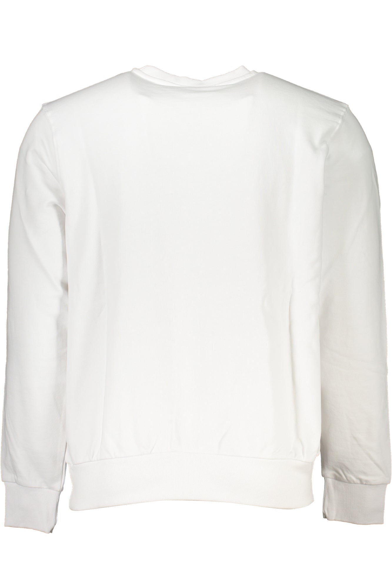 Men's white zipless sweatshirt