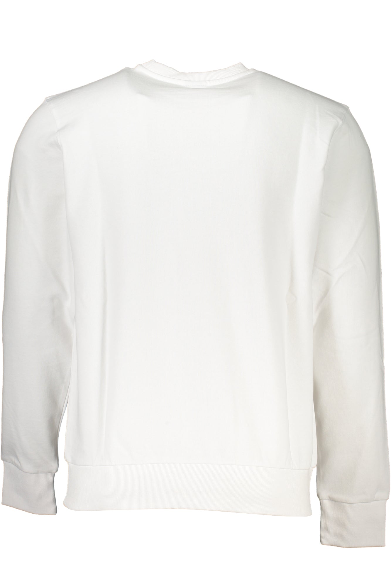 Men's white zipless sweatshirt