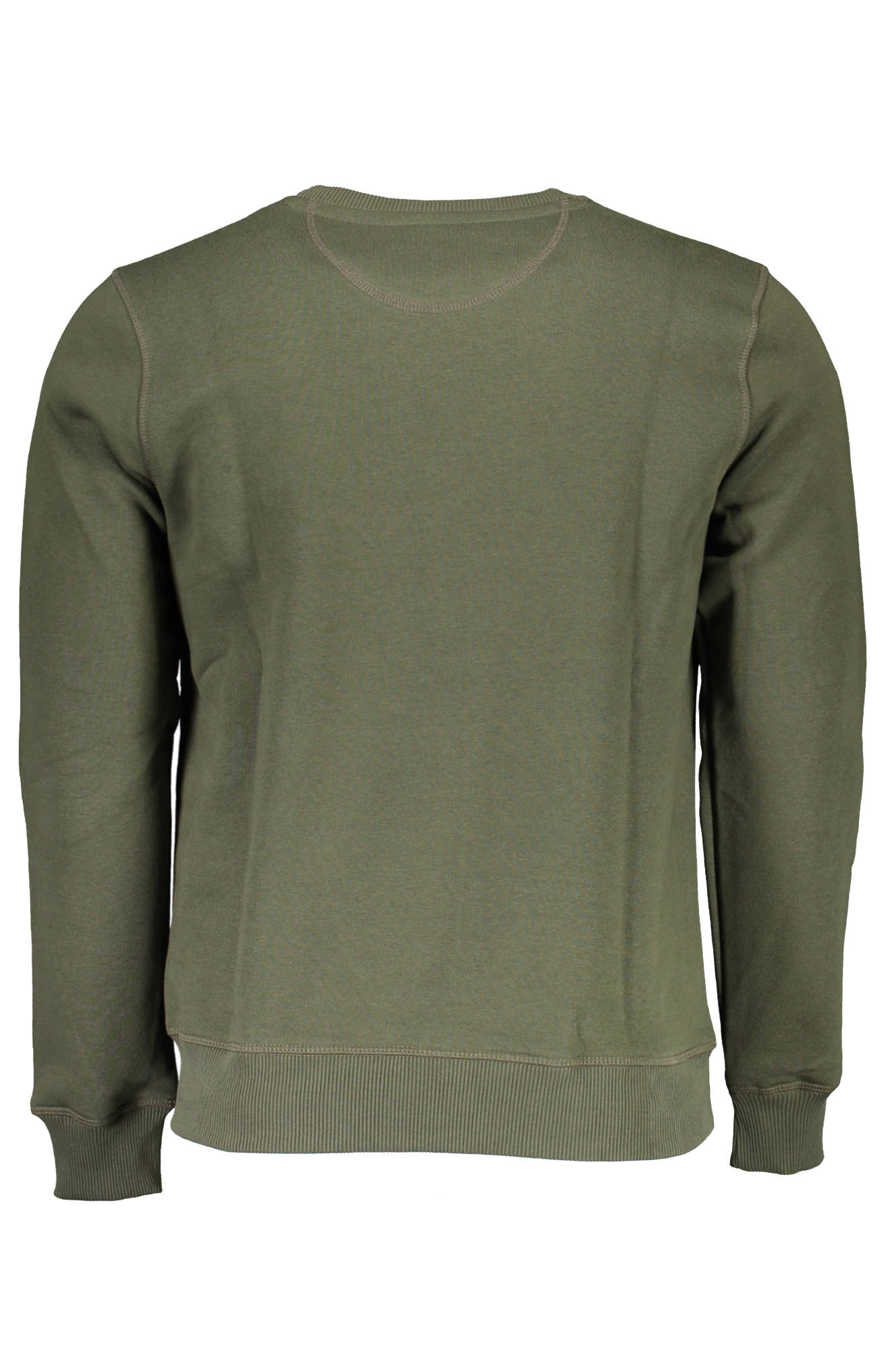 Man green sweatshirt without zip