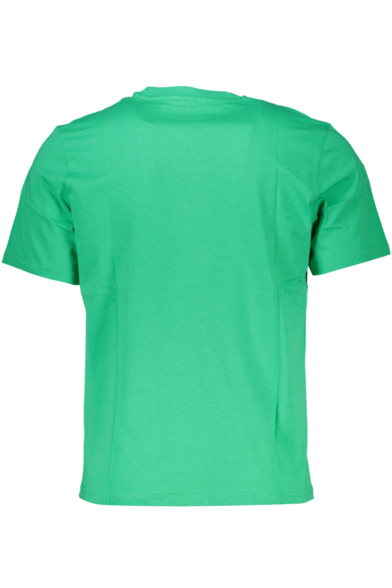 Green men's short sleeved t-shirt