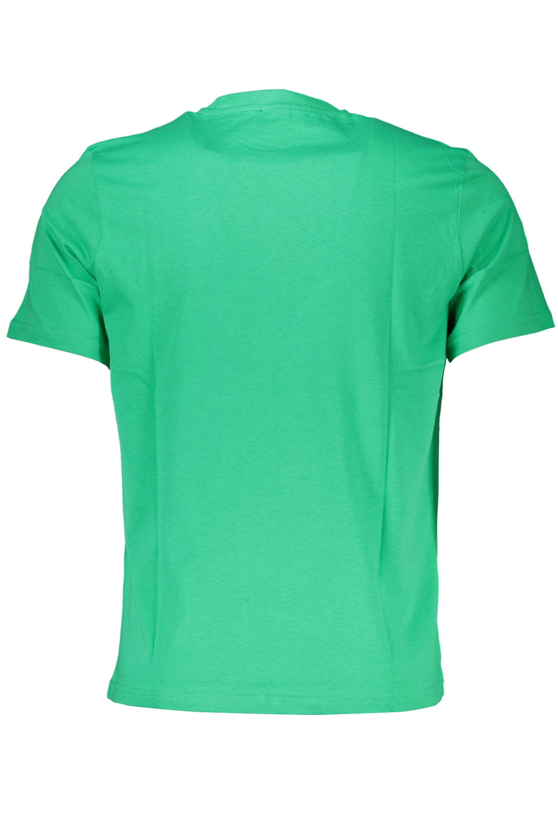 Green men's short sleeved t-shirt
