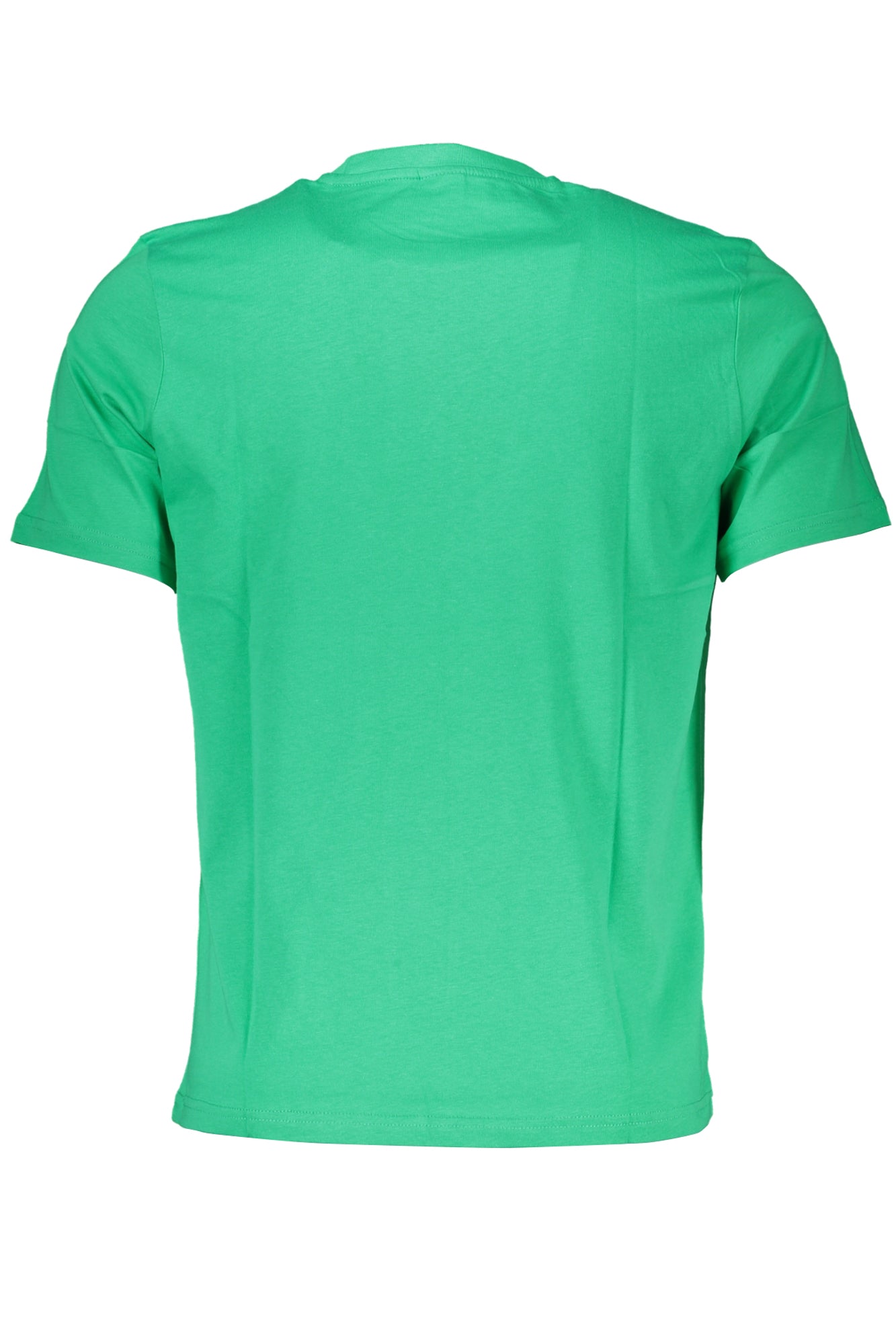 Green men's short sleeved t-shirt