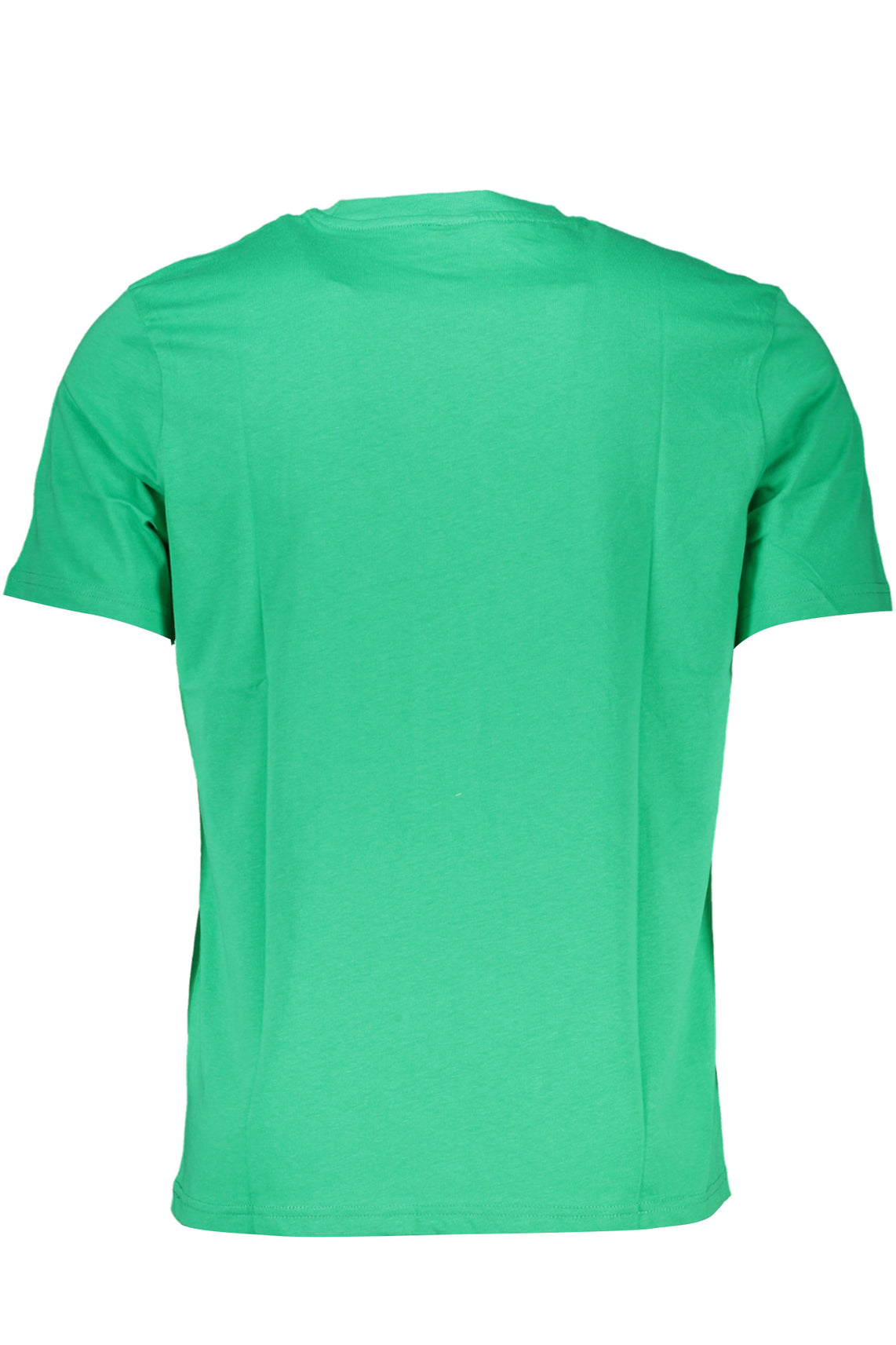 Green men's short sleeved t-shirt