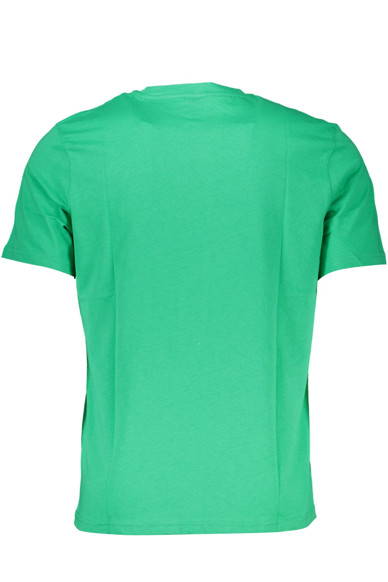 Green men's short sleeved t-shirt