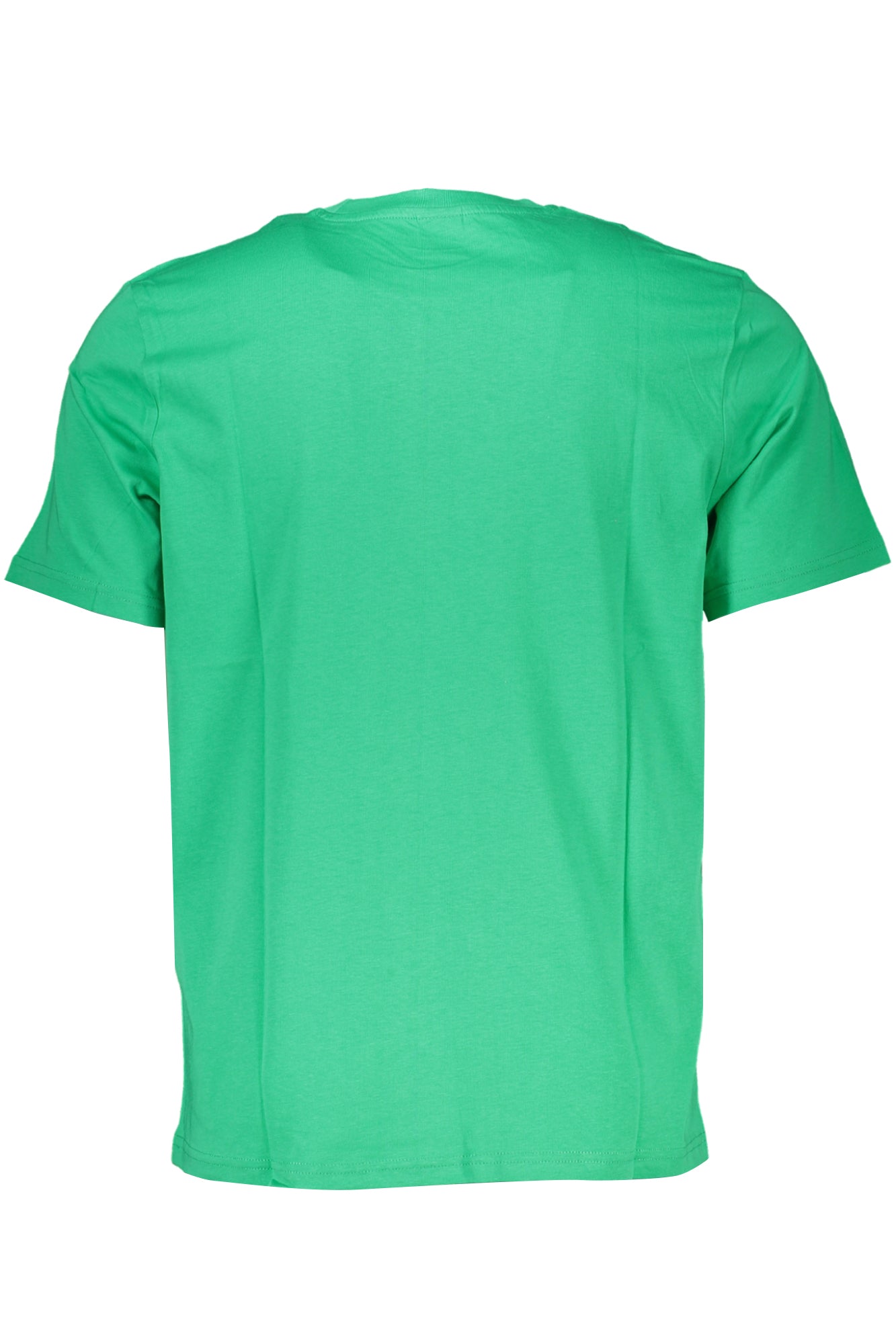 Green men's short sleeved t-shirt