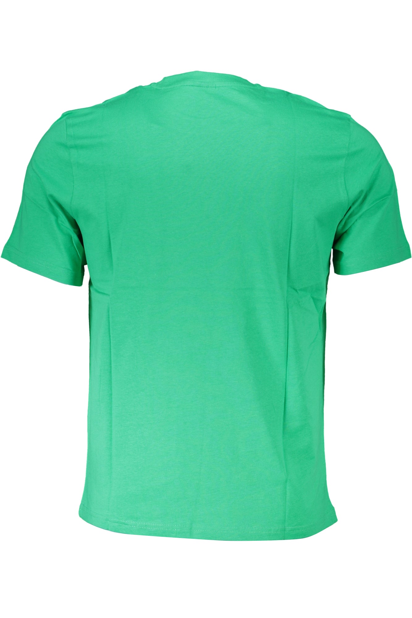 Green men's short sleeved t-shirt
