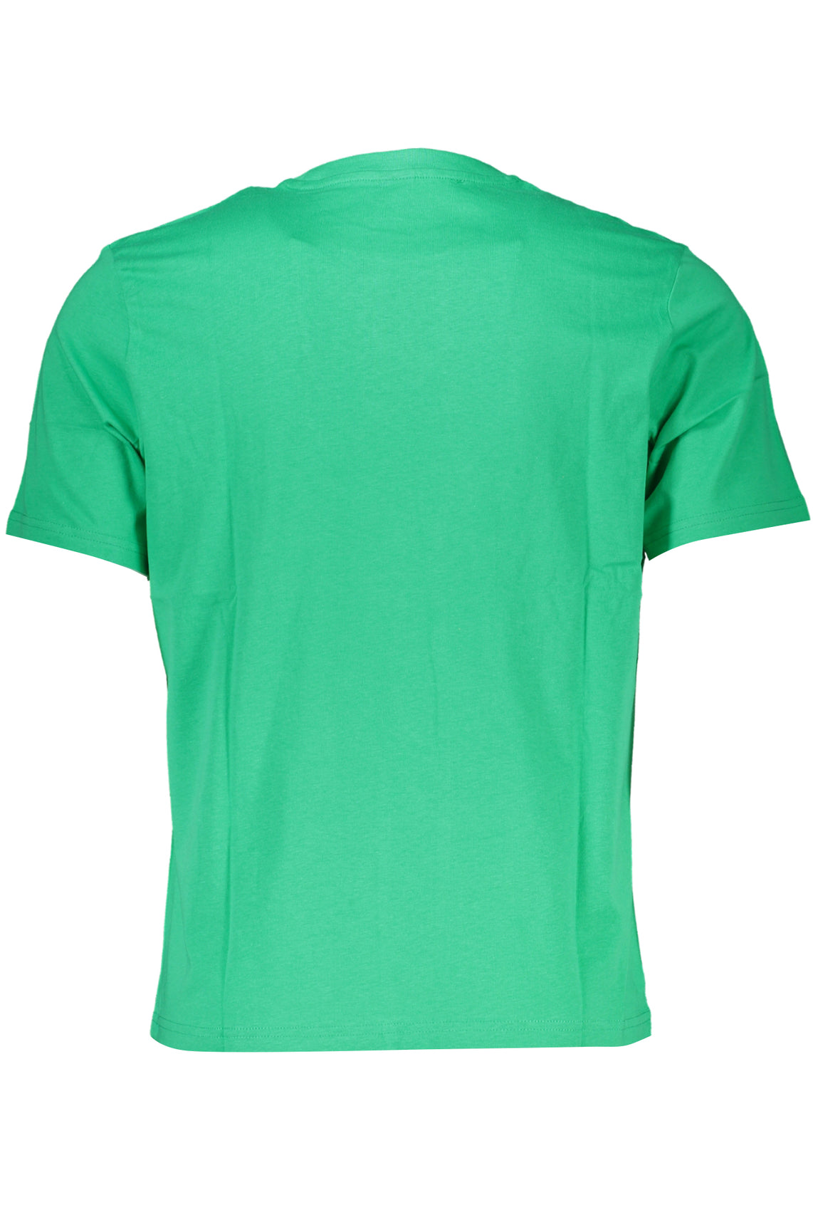 Green men's short sleeved t-shirt