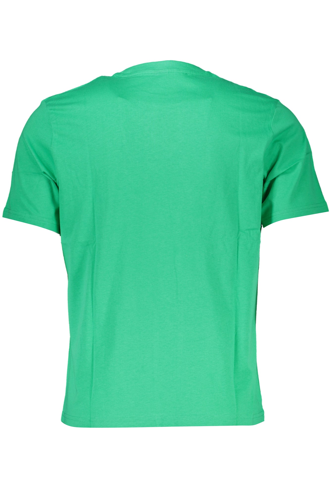 Green men's short sleeved t-shirt