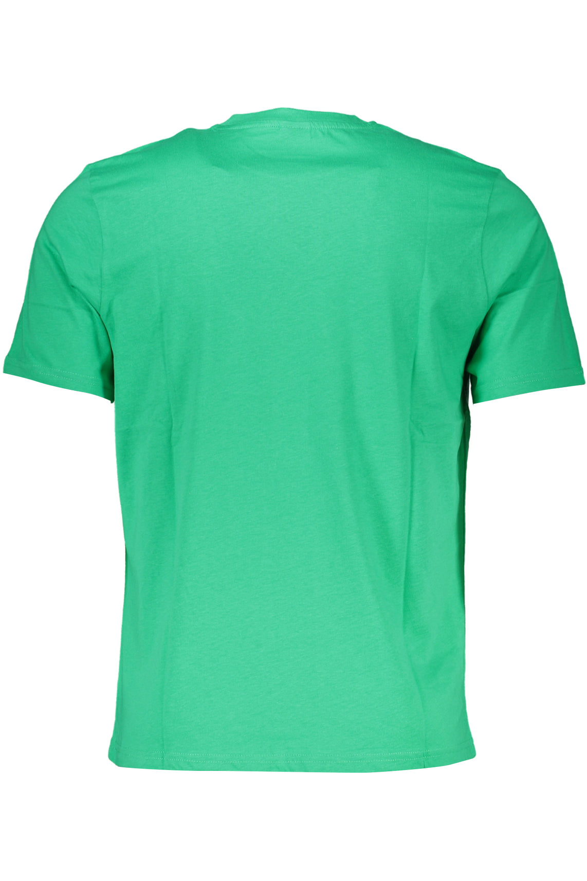 Green men's short sleeved t-shirt