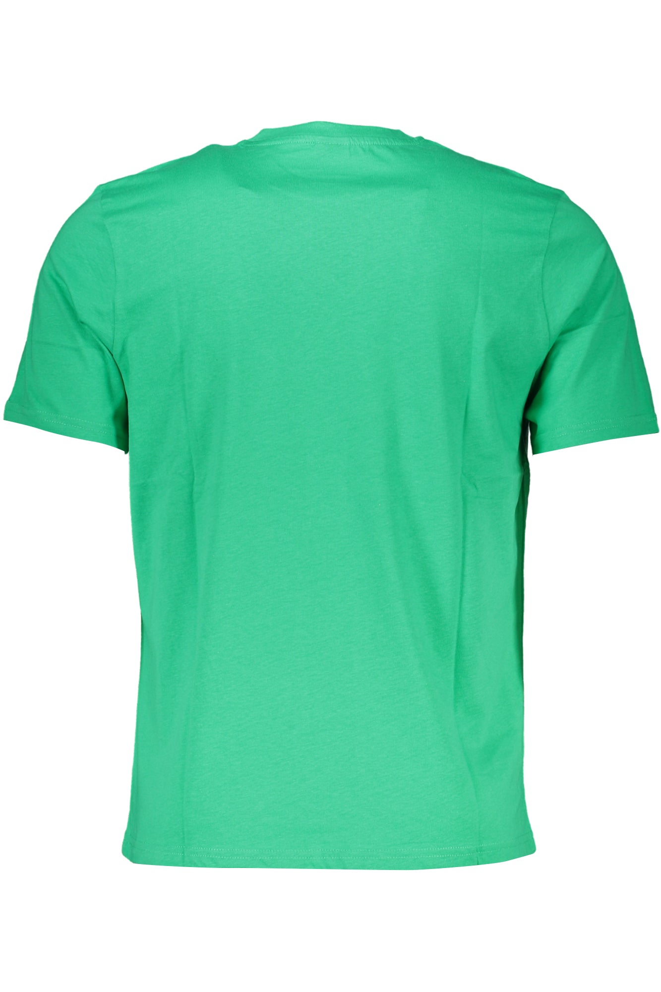 Green men's short sleeved t-shirt