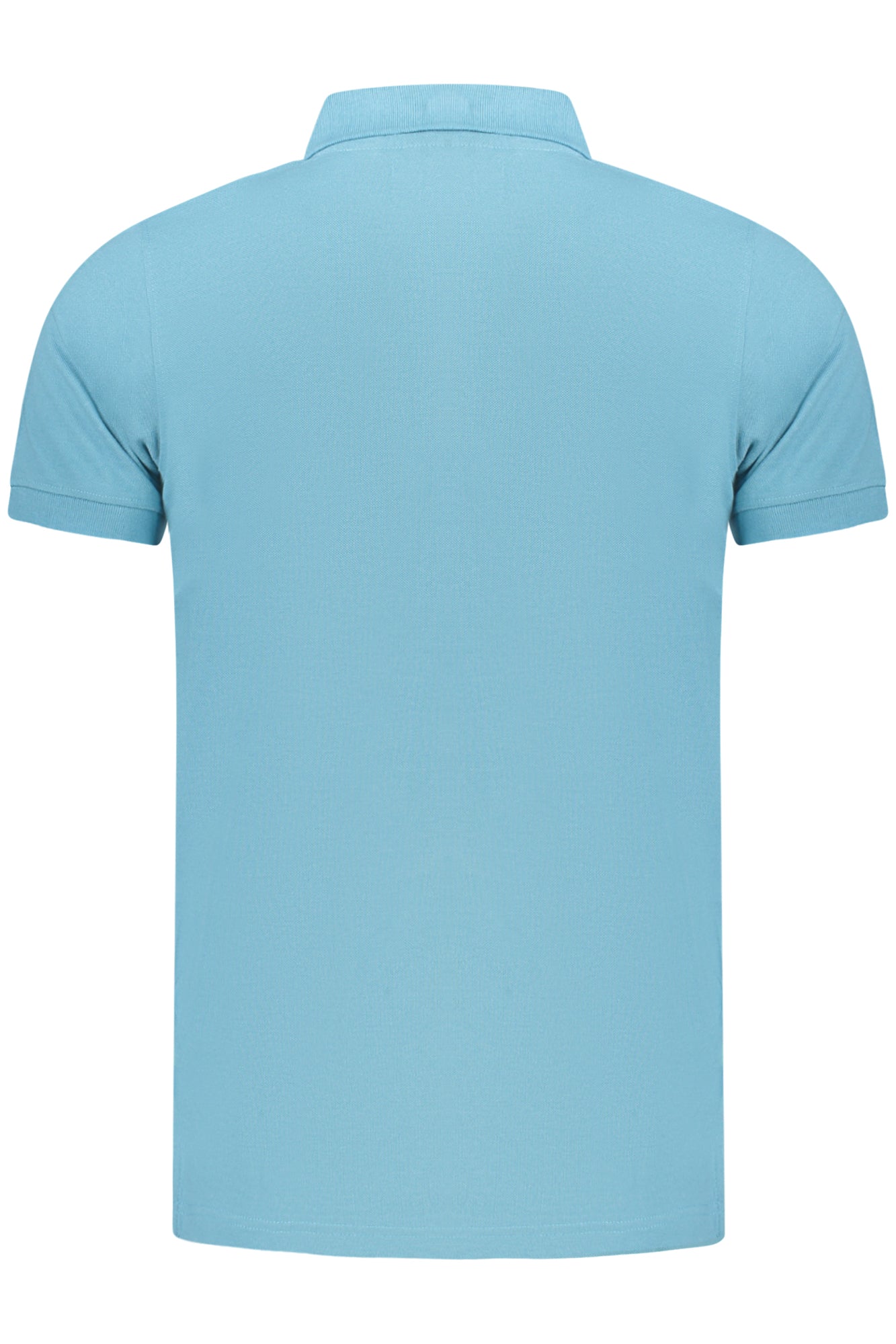 Men's short sleeve polo shirt blue