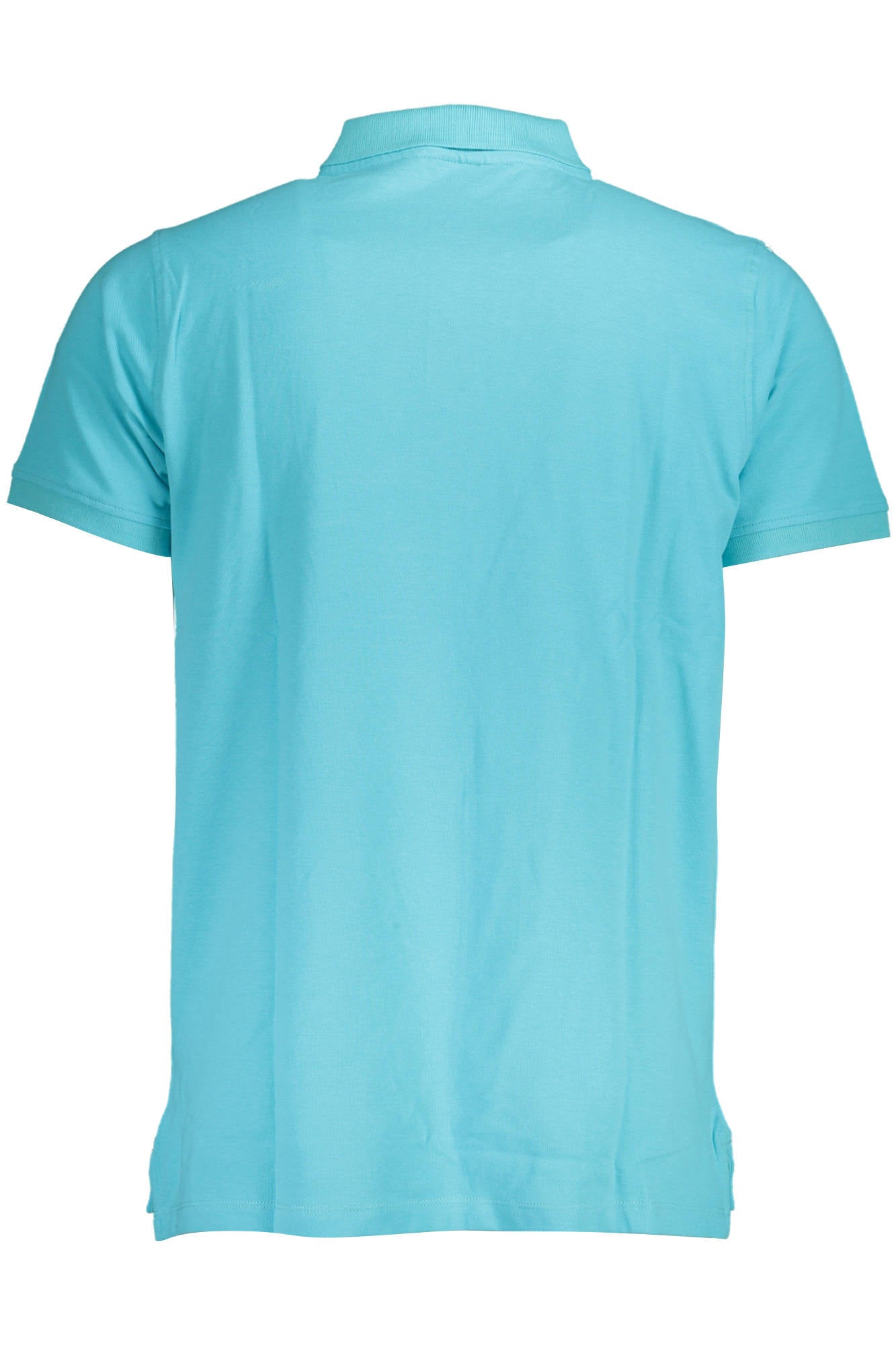 Light blue men's short sleeved polo shirt