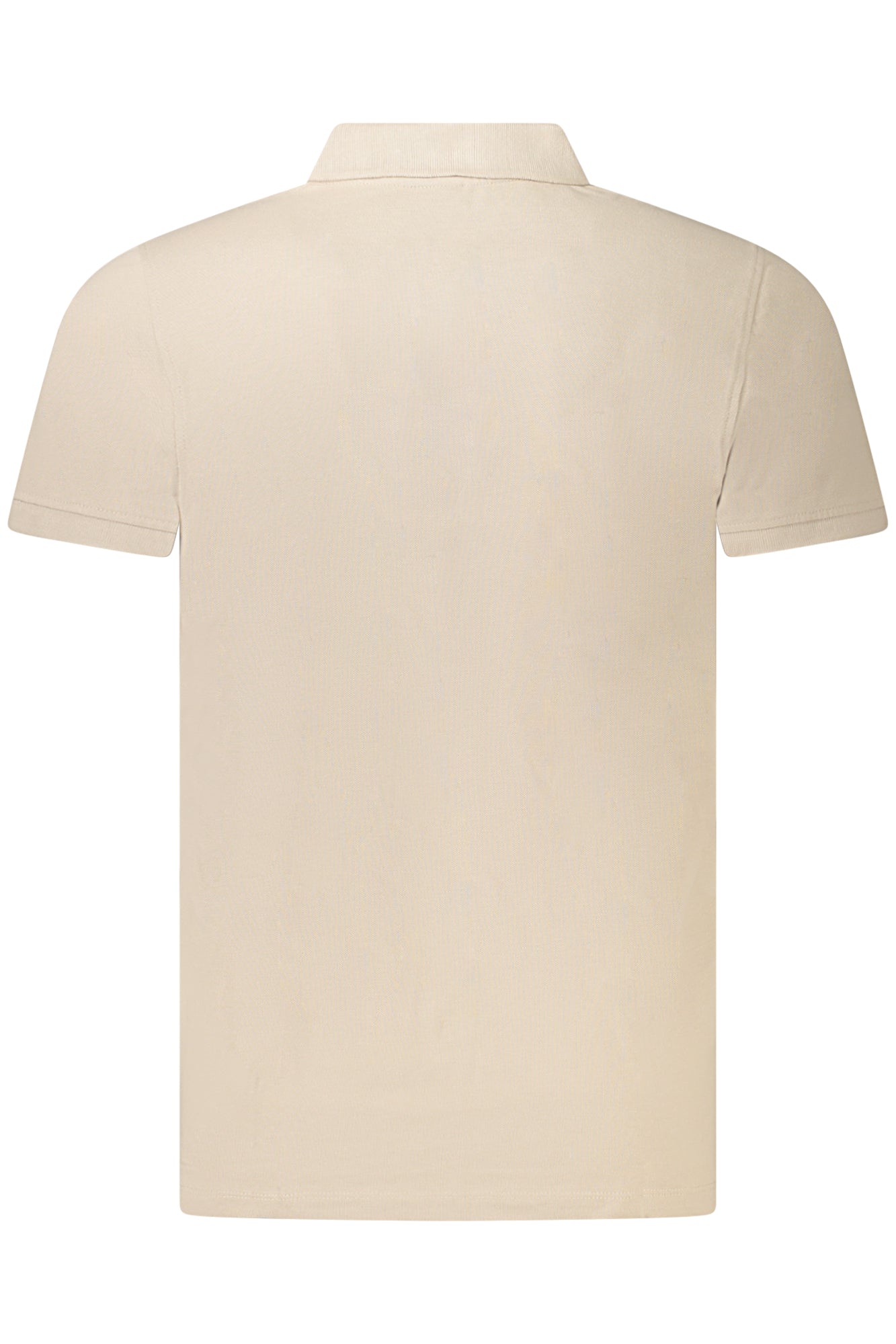 Men's short sleeve polo shirt beige