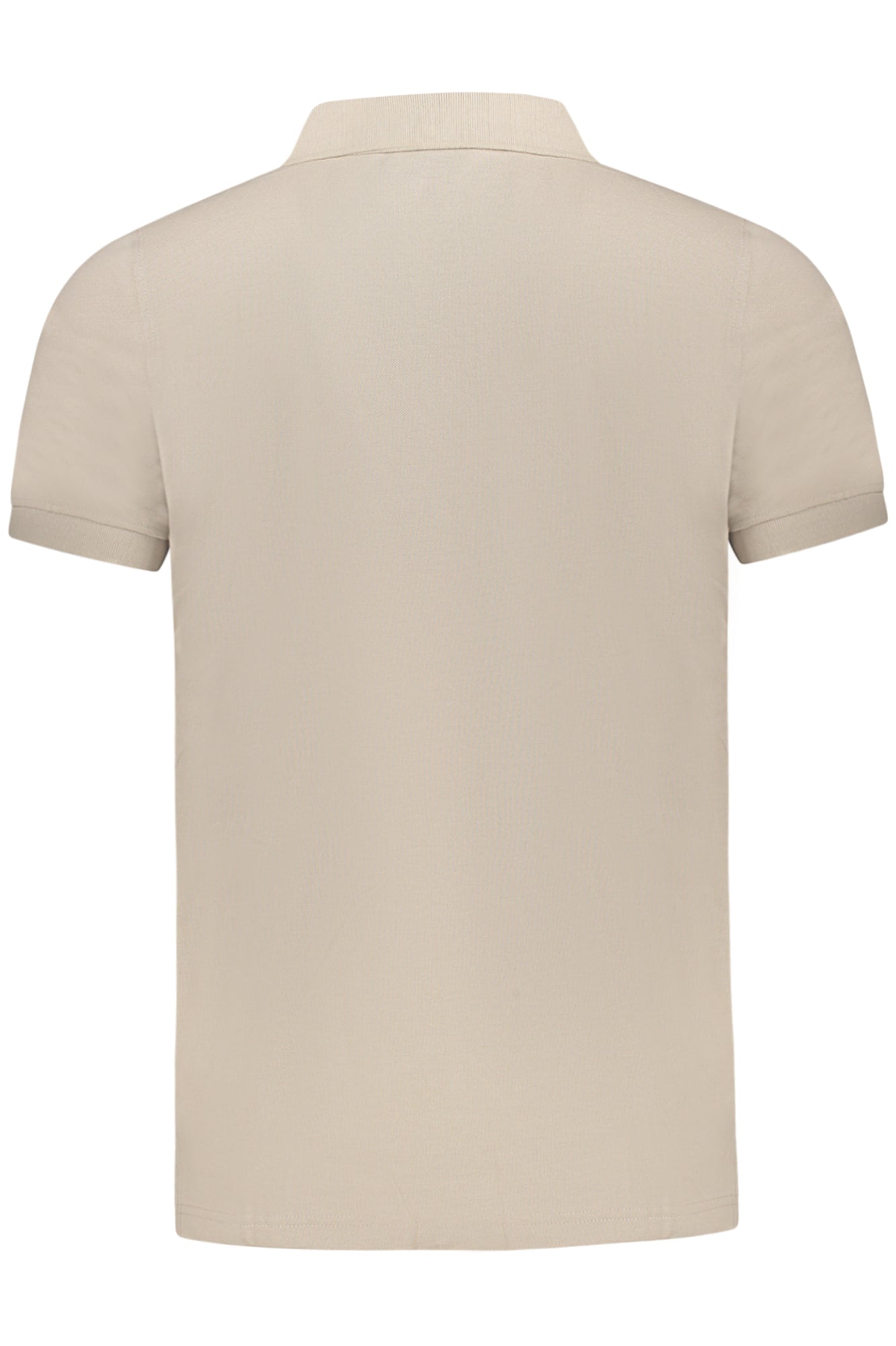 Men's short sleeve polo shirt beige