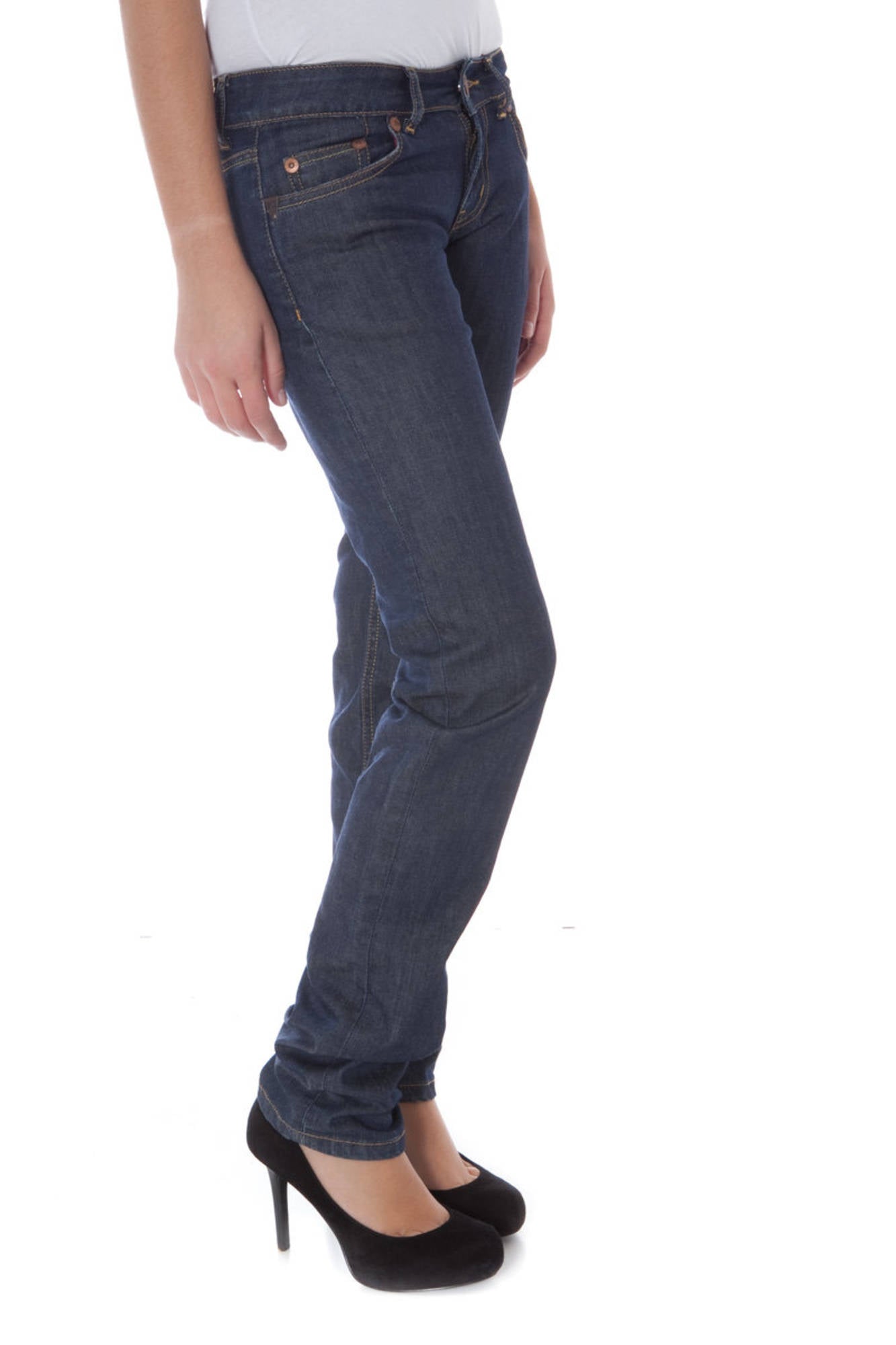 Blu woman denim denim hard jeans