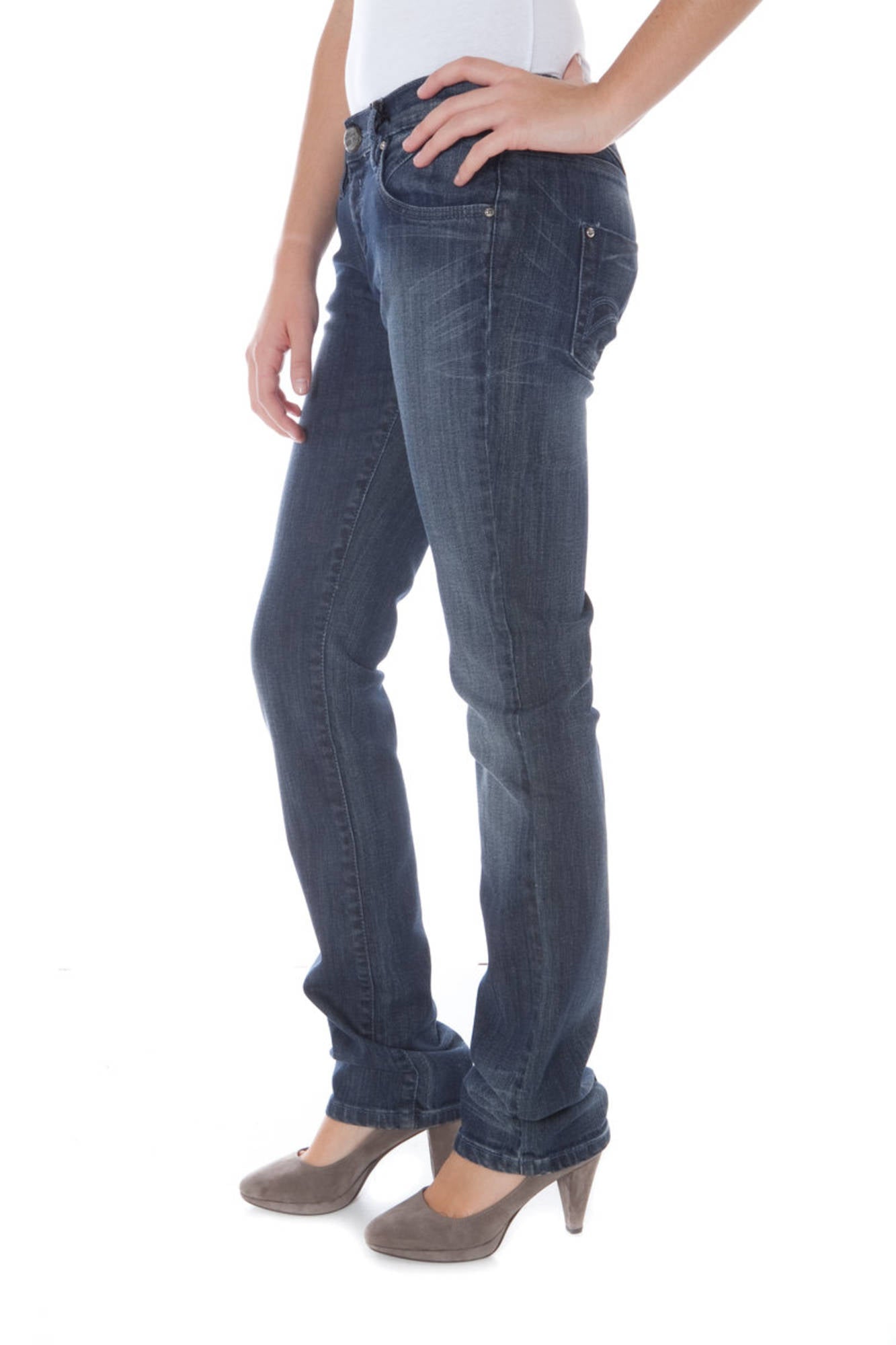Blu woman denim denim hard jeans