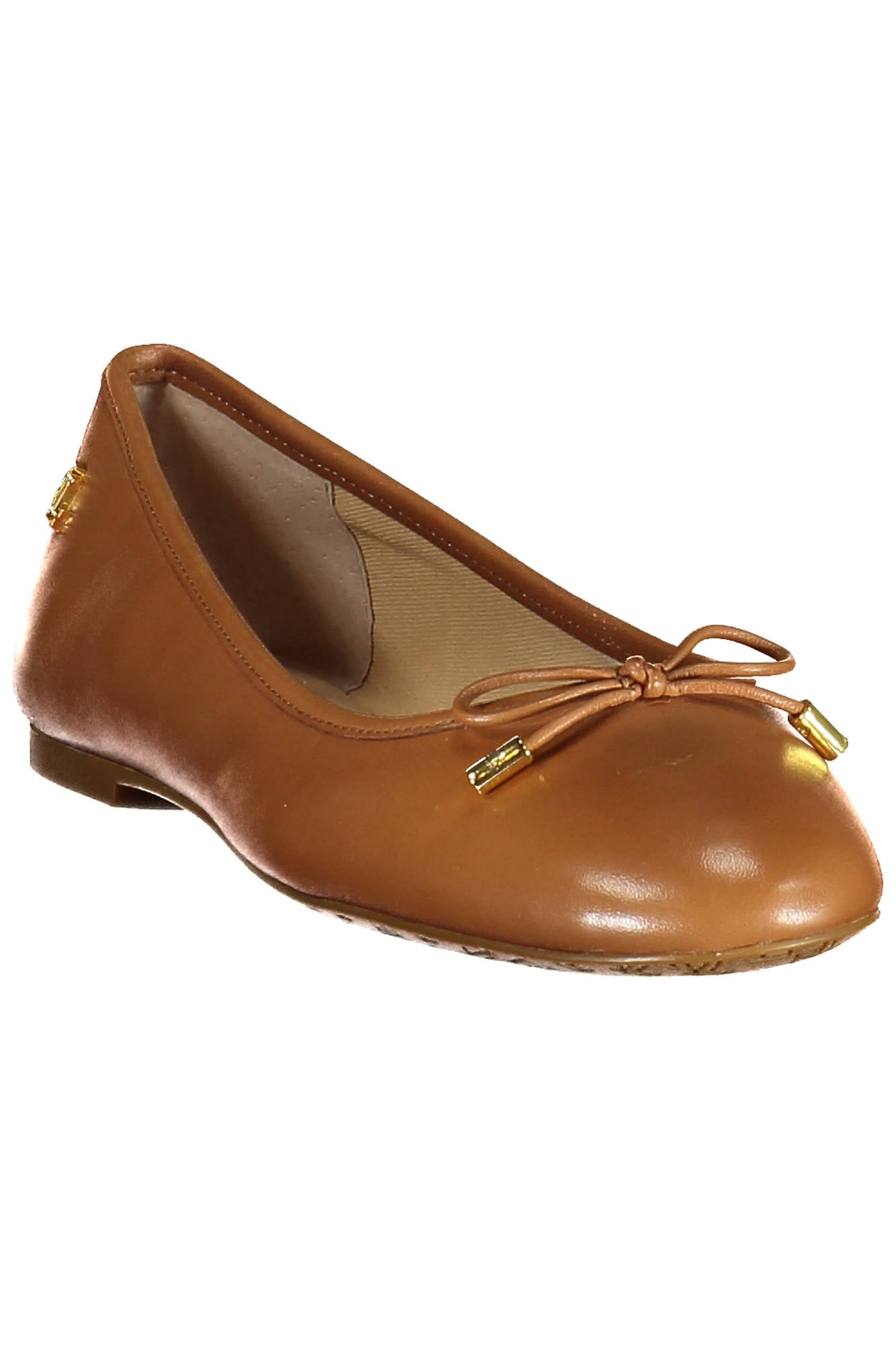 Brown women's ballerina shoes