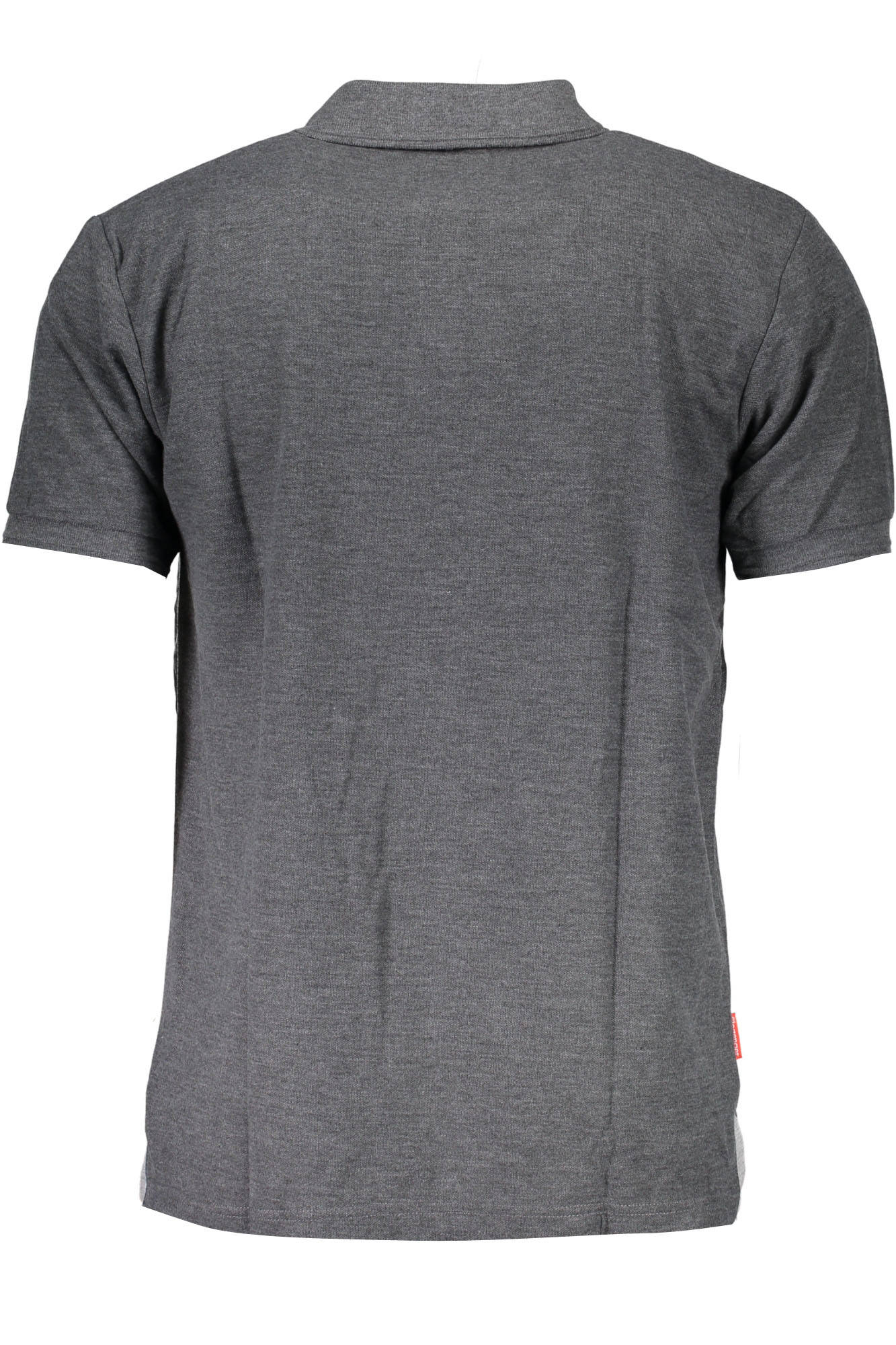 Short sleeve polo shirt man gray