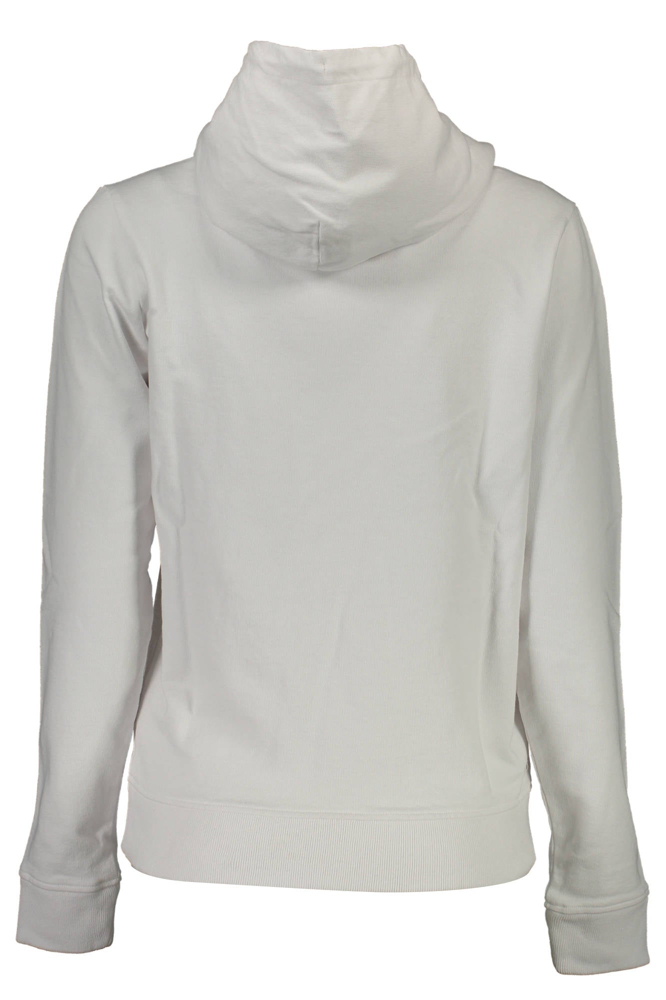 Women's white sweatshirt without zip