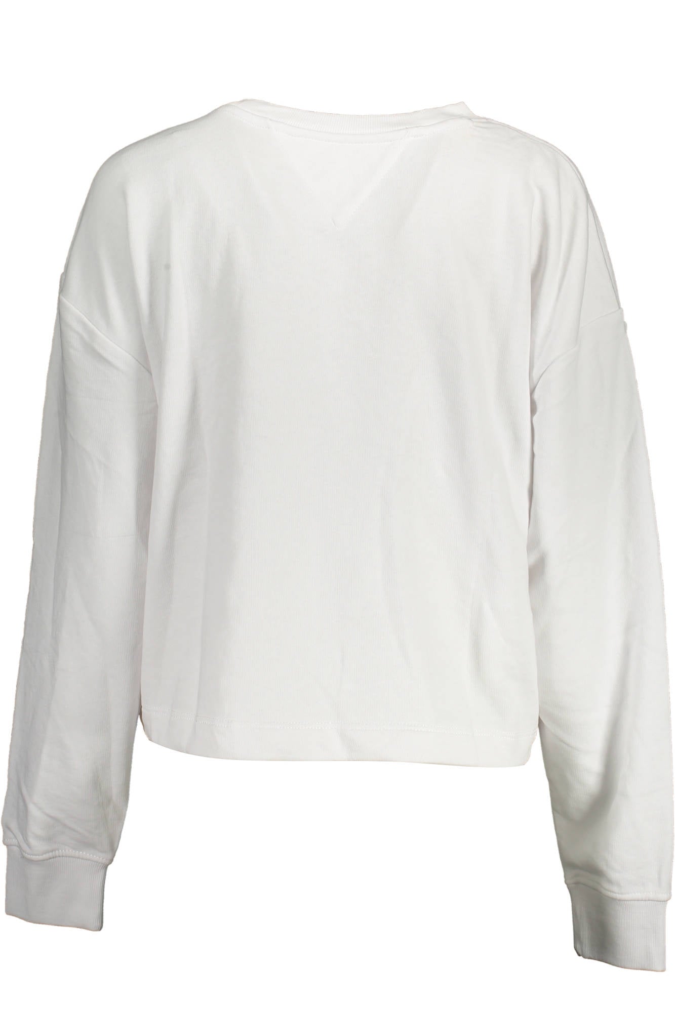 Women's white sweatshirt without zip